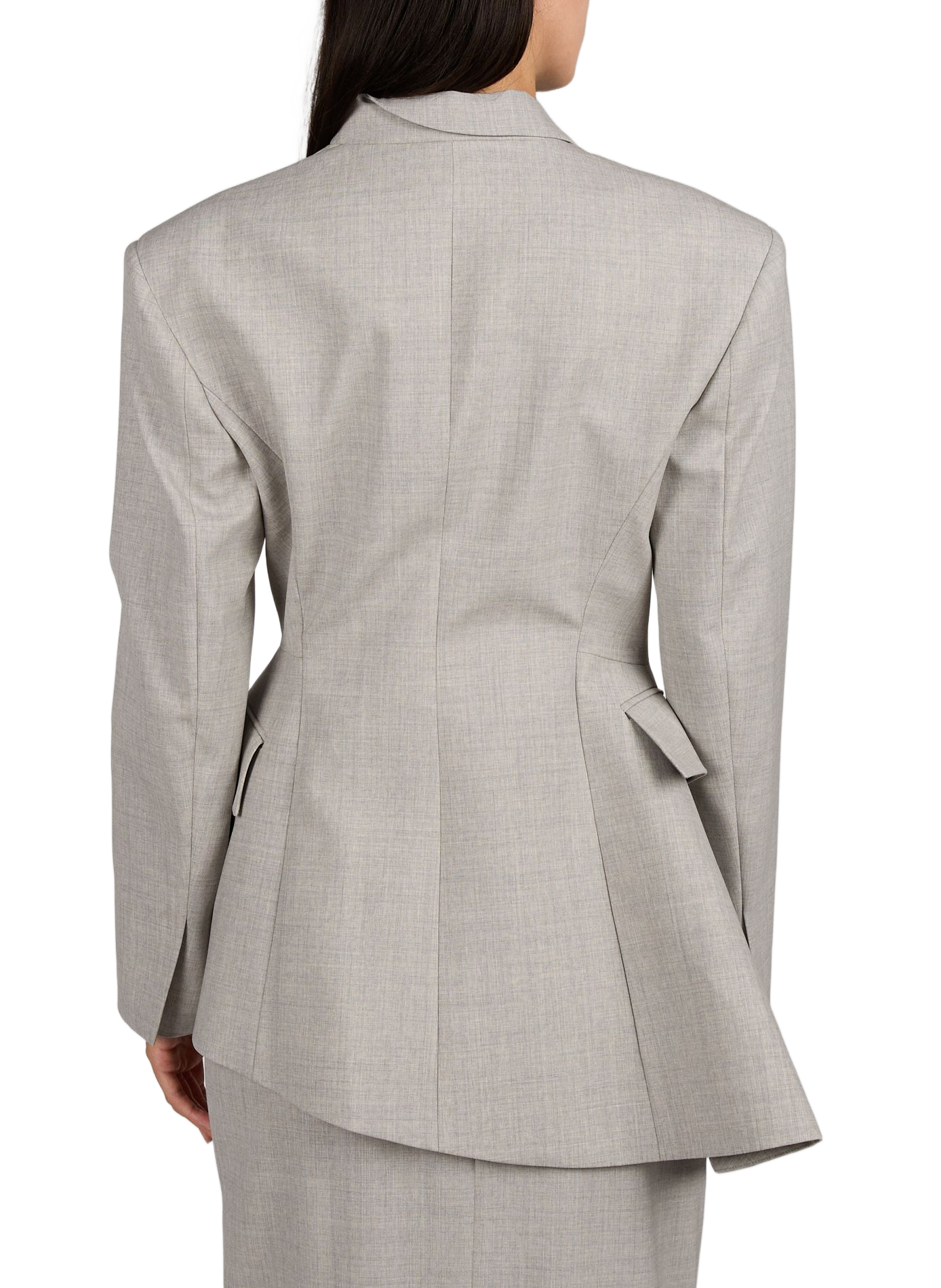 Veste ajustée en laine mélangée A.W.A.K.E. MODE Gris