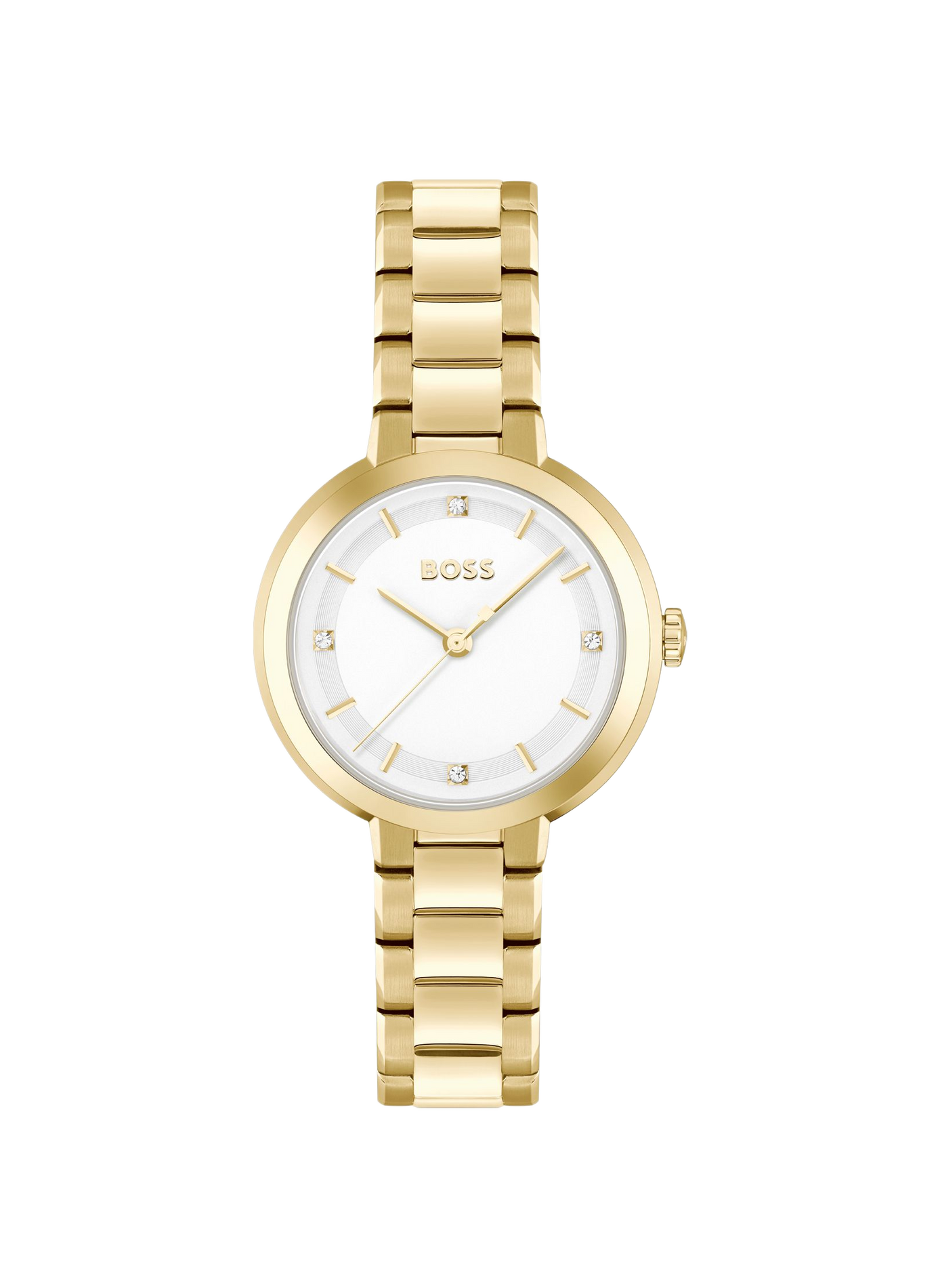 Quartz Sena stainless steel watch BOSS White
