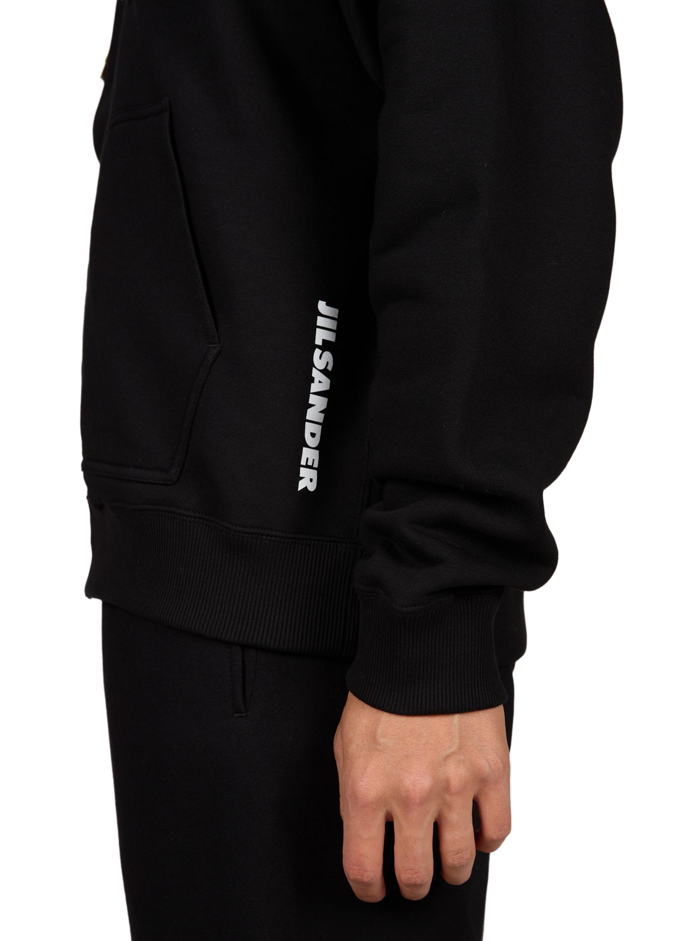 Oversized hoodie van katoen JIL SANDER Zwart