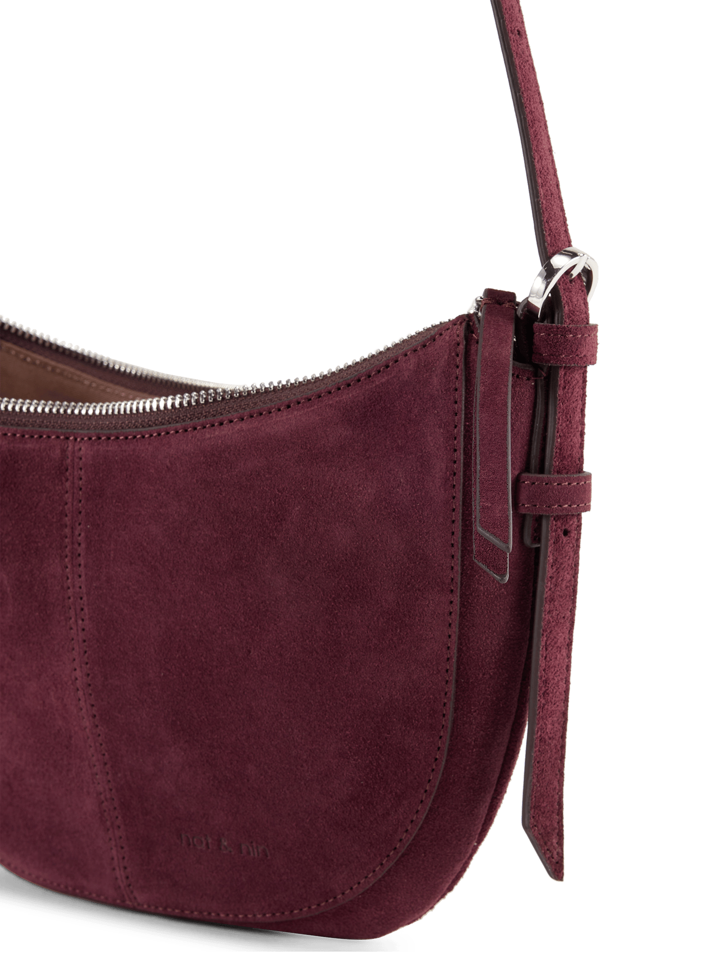 Mini Rodéo cowhide leather shoulder bags NAT & NIN Purple