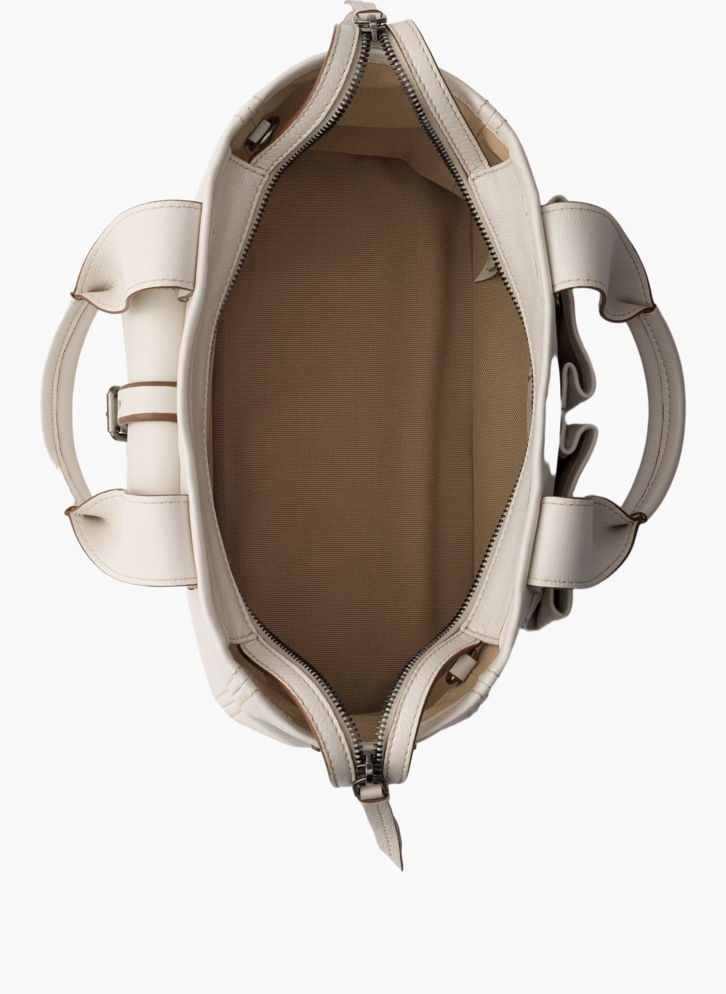 Cabas en cuir prada route PRADA Beige
