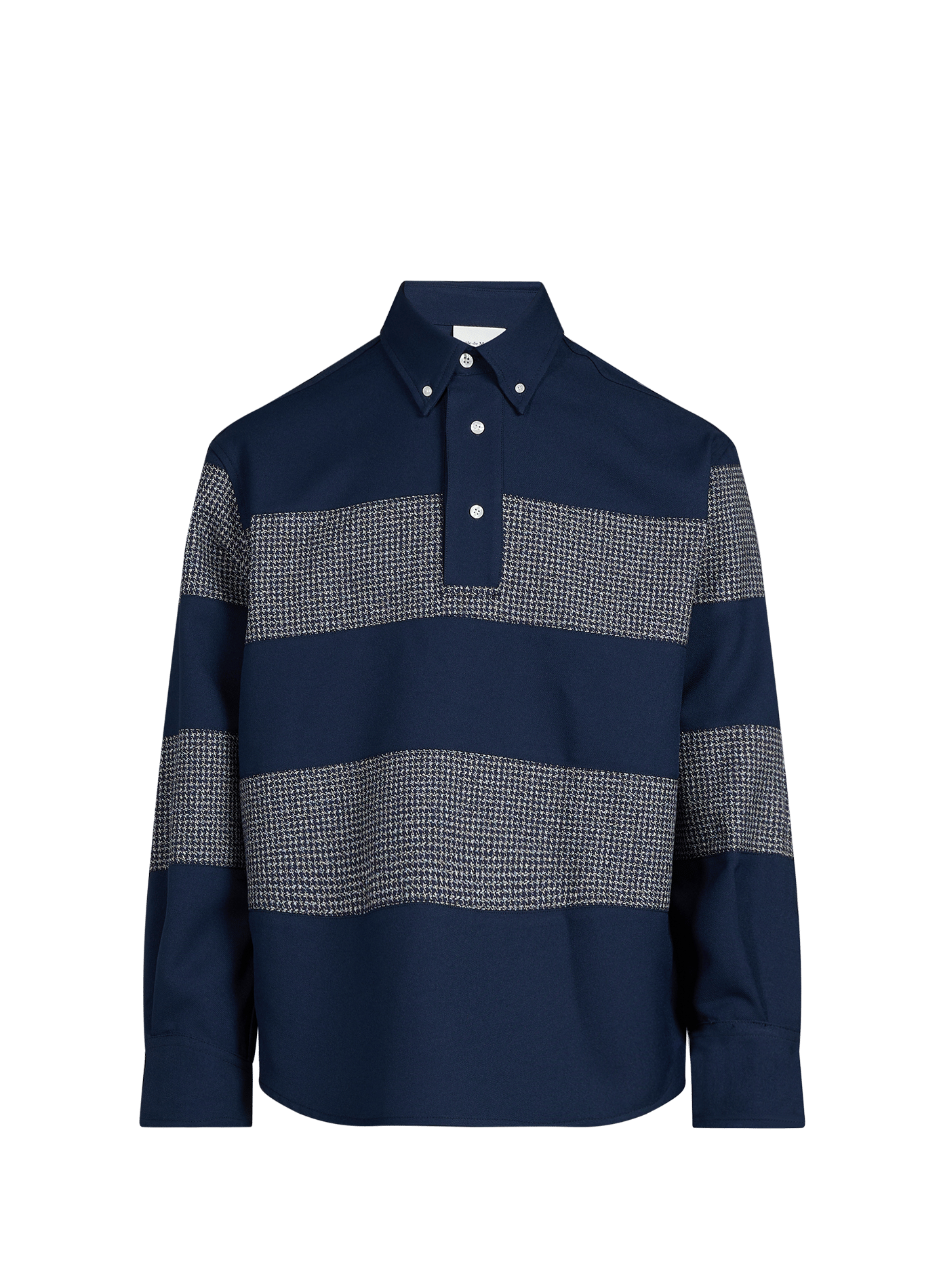 Polo droit imprimé DROLE DE MONSIEUR Bleu