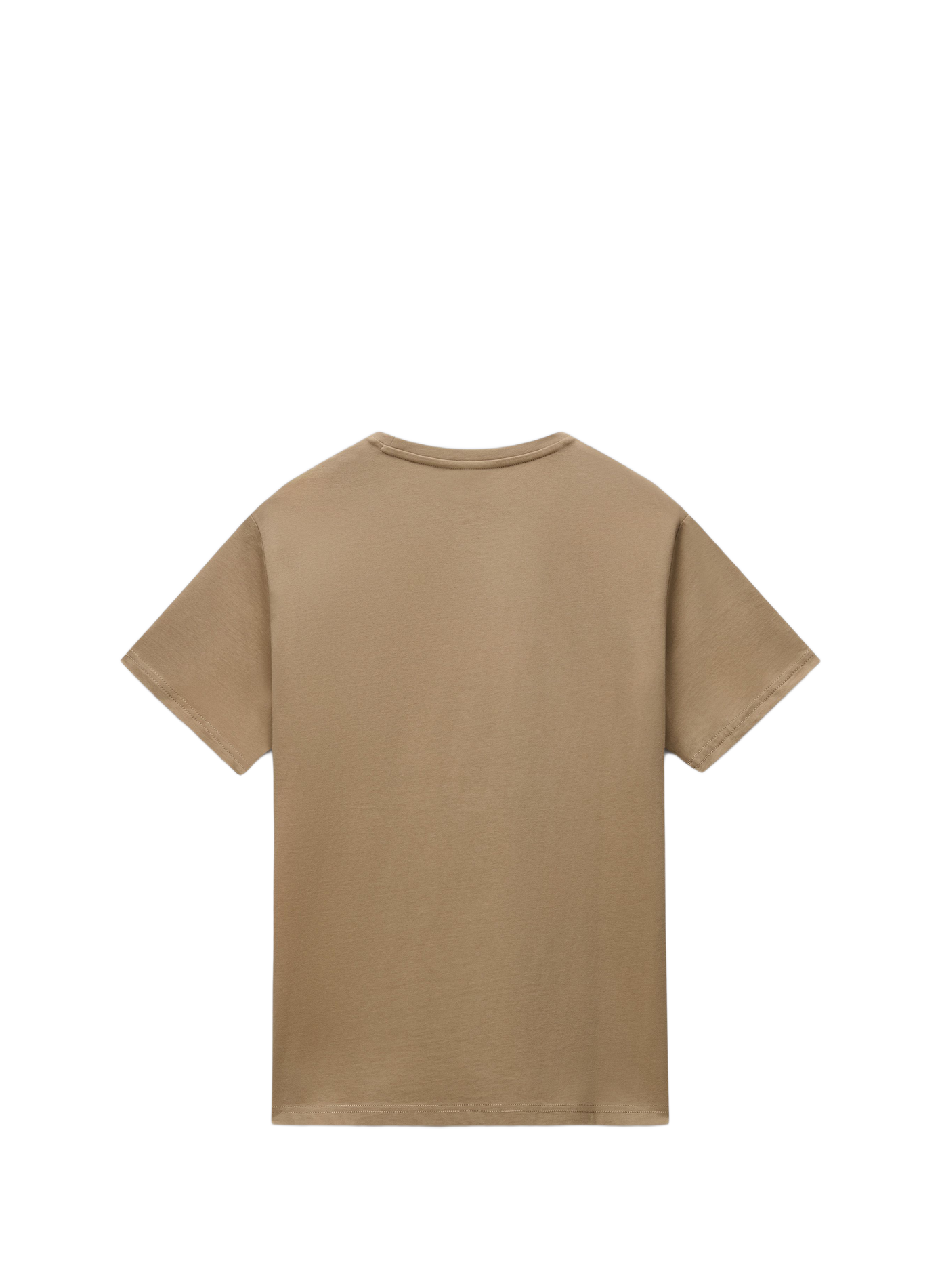 Round-neck cotton T-shirt NAPAPIJRI Brown