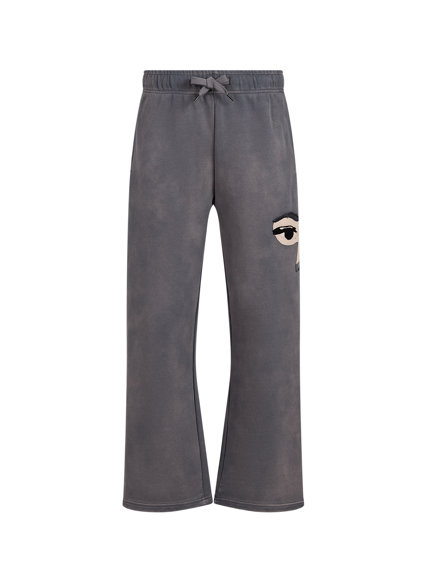 Hose mit besticktem Sweatstoff aus Baumwolle KIDSUPER Violett