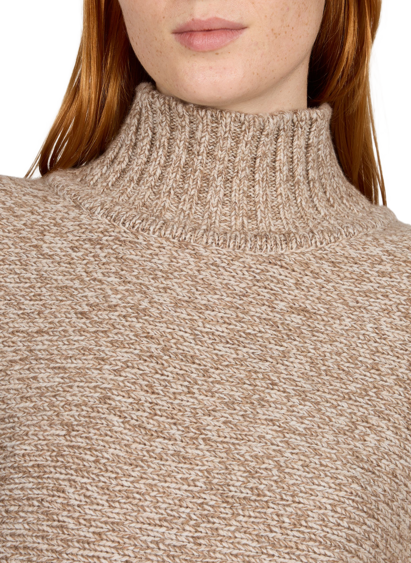 Weiter Pullover aus Woll-Kaschmir-Mix MARGAUX LONNBERG Beige