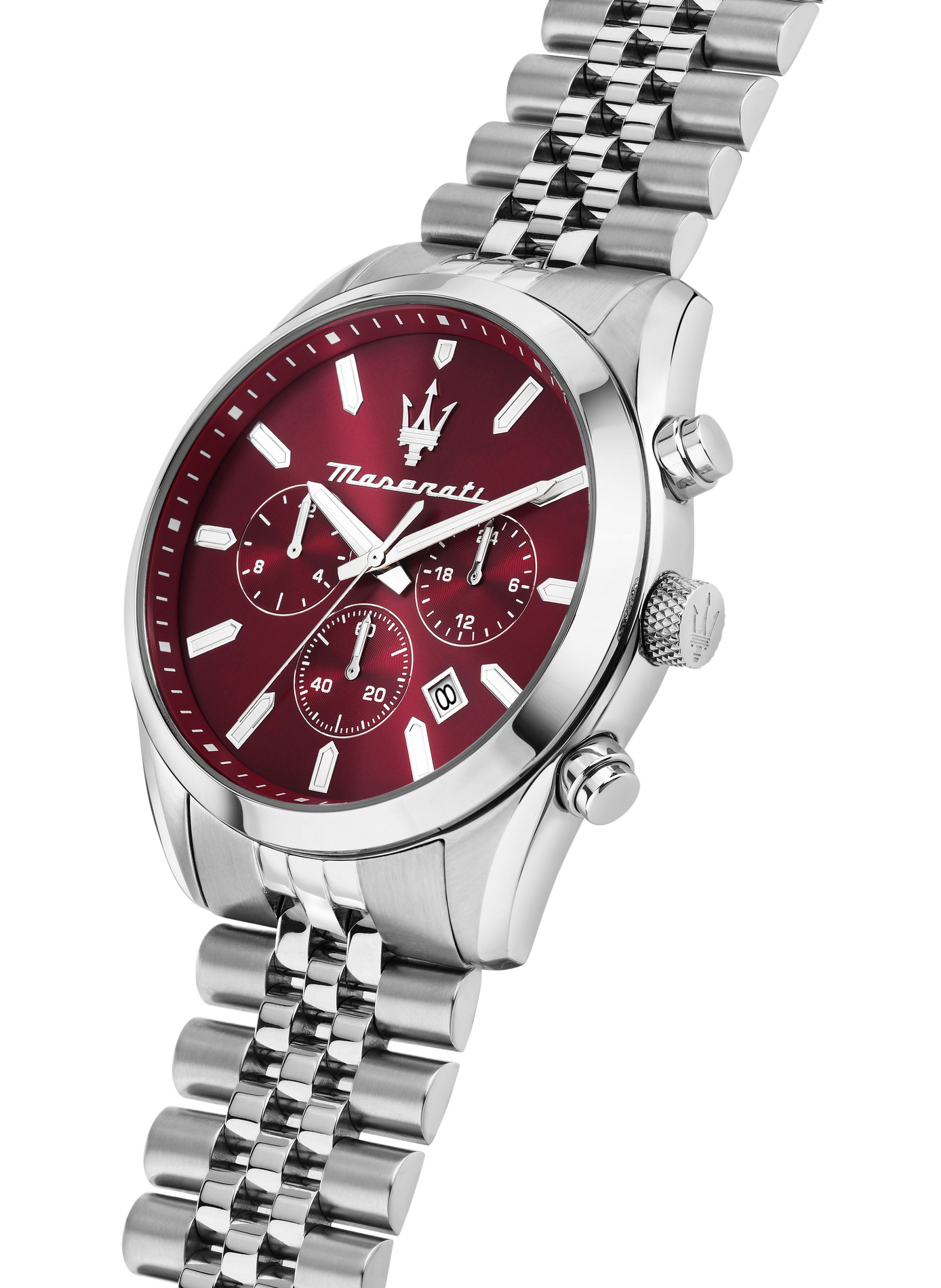 Montre quartz en acier inoxydable MASERATI Rouge