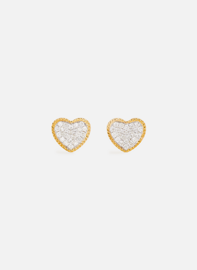 Baby Coeur diamond stud earrings YVONNE LÉON
