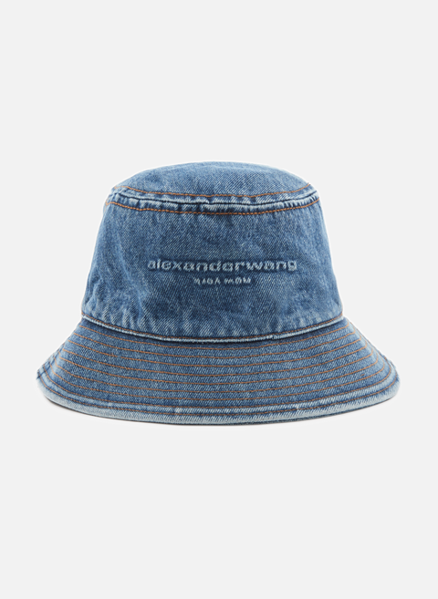 قبعة دلو من الدنيم باللون الأزرق ألكسندر وانغ 