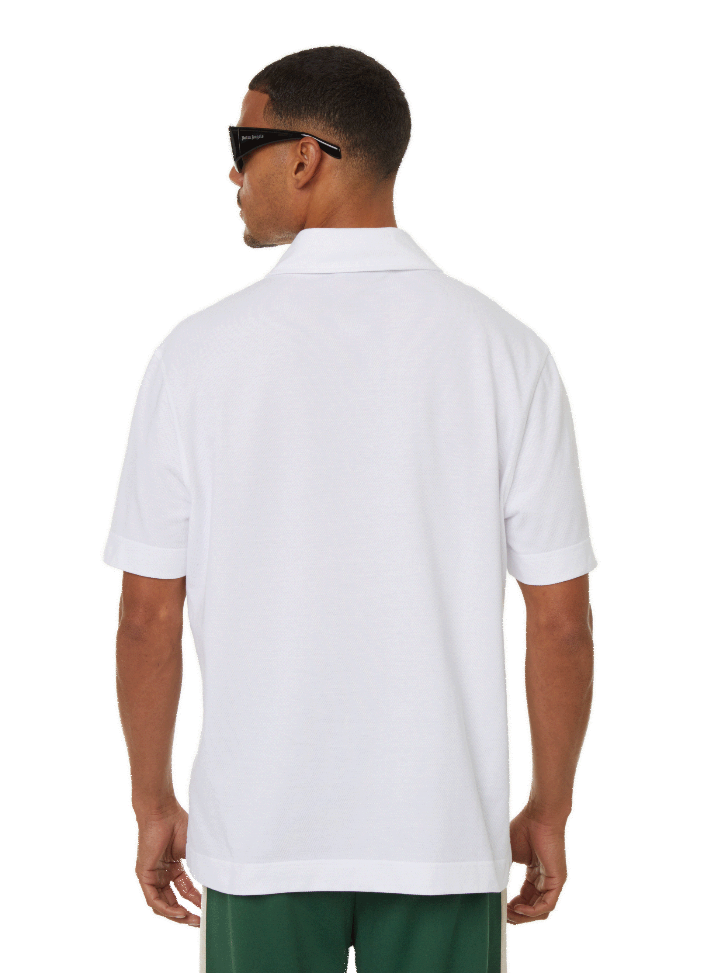 Cotton polo shirt  PALM ANGELS White
