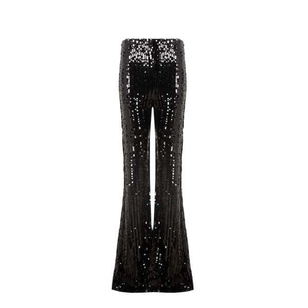 Shop Rotate Birger Christensen Sequinned Trousers In Black