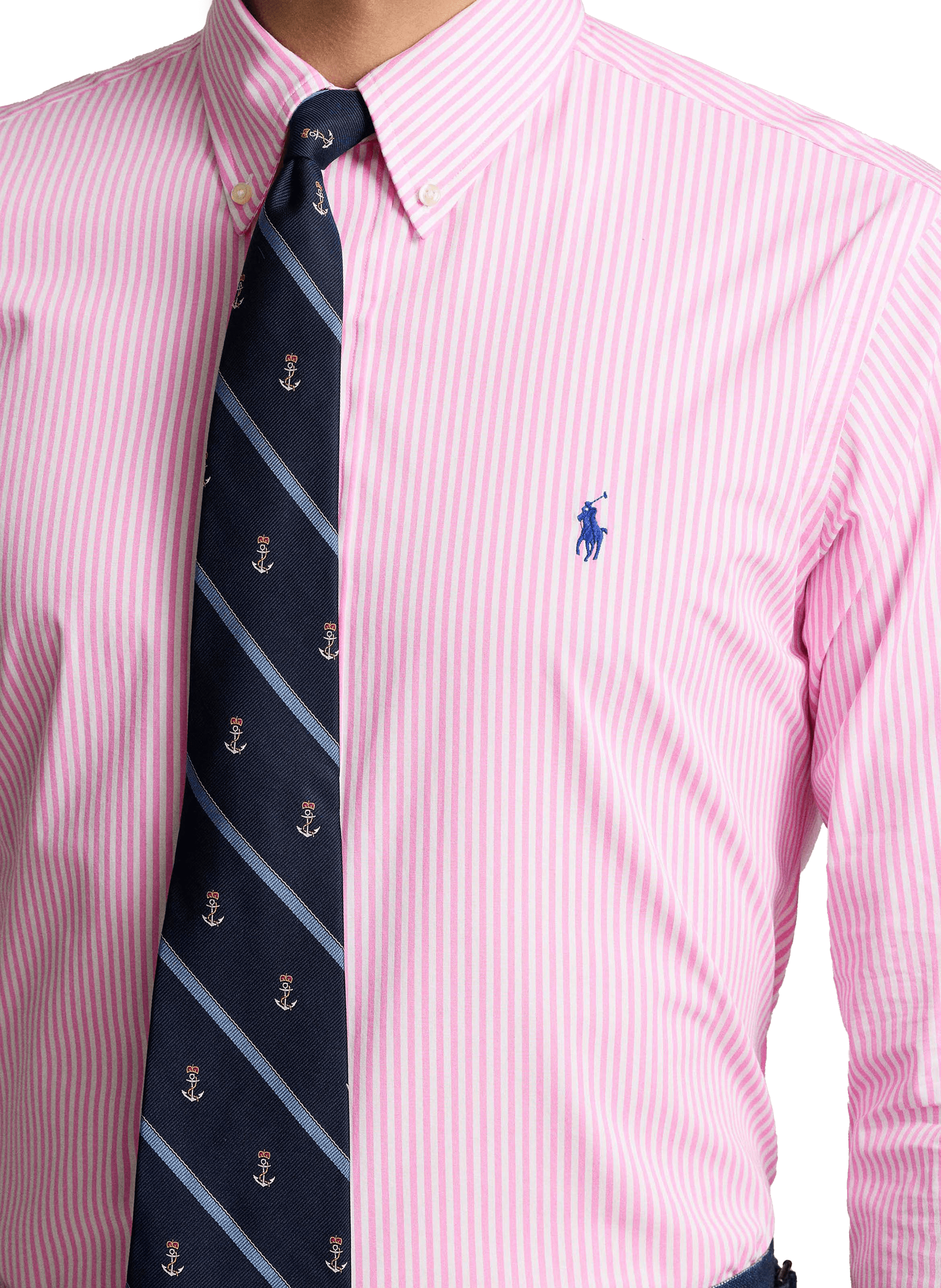Striped cotton shirt POLO RALPH LAUREN Pink