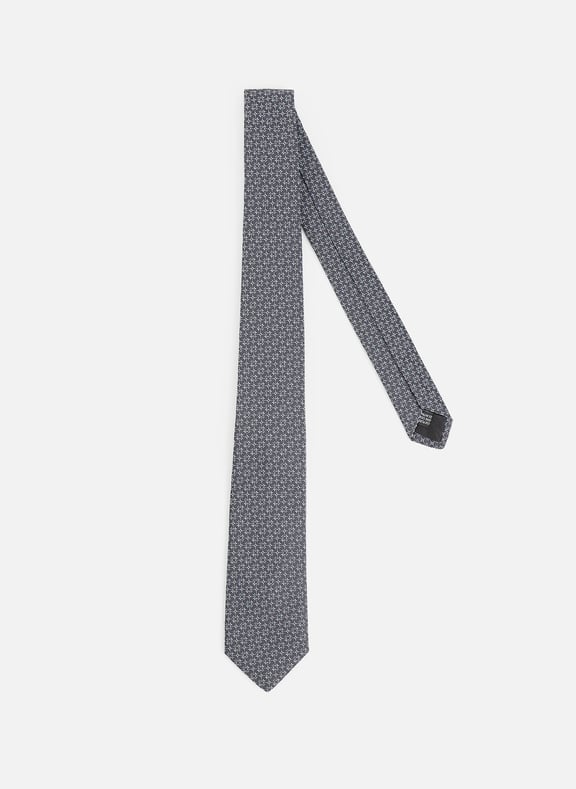 Patterned silk tie Black by CERRUTI CERRUTI Patterned silk tie Black