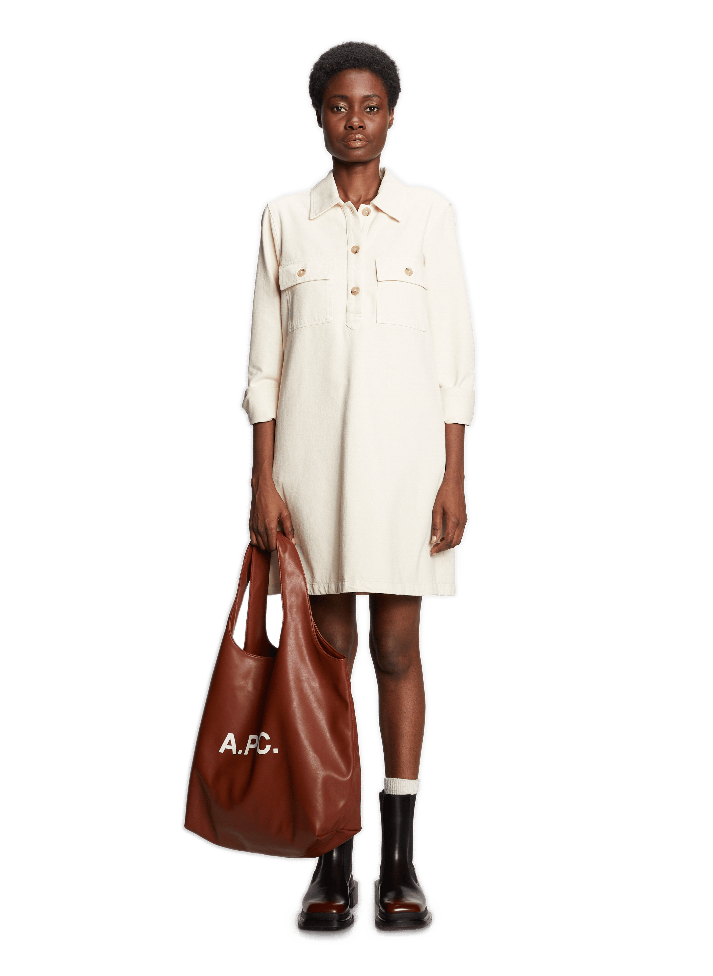 Ninon tote bag A.P.C. Brown