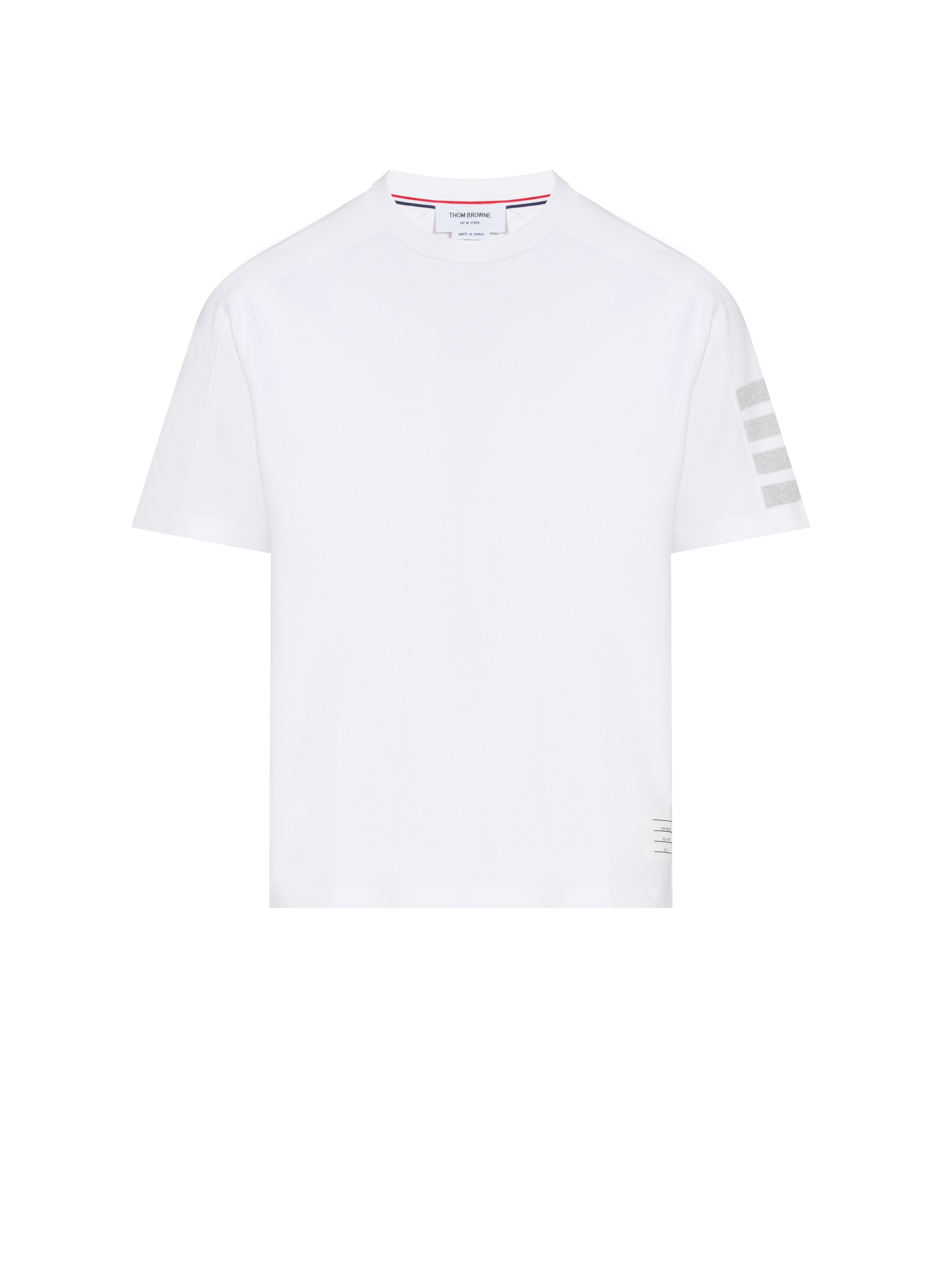 THOM BROWNE T-shirt with stripes White