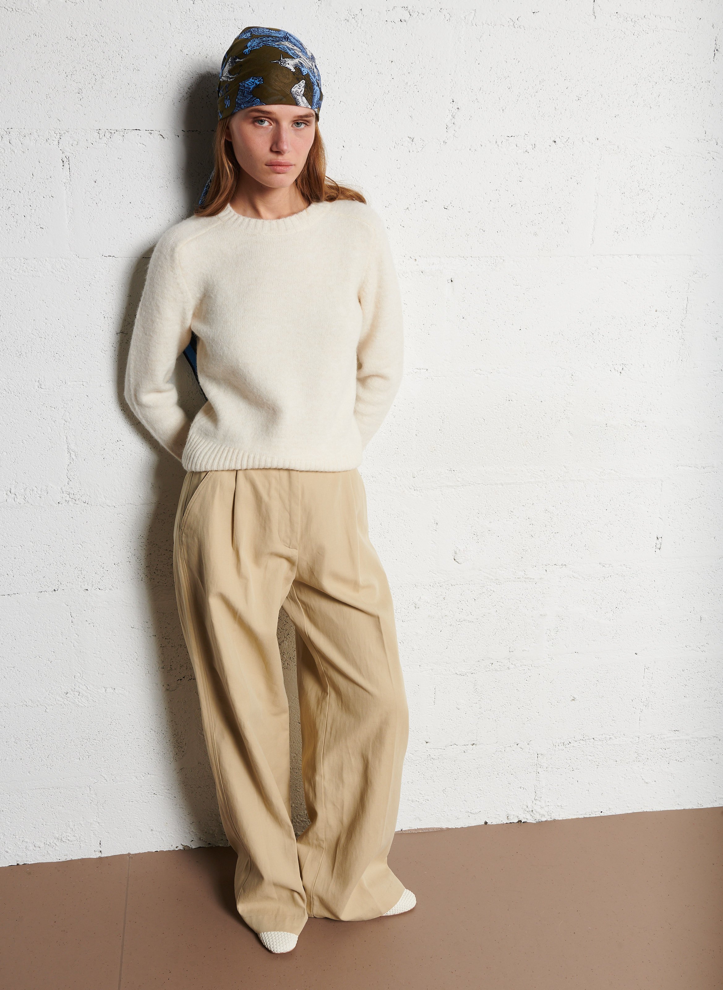 Pull col rond envie SOEUR Beige