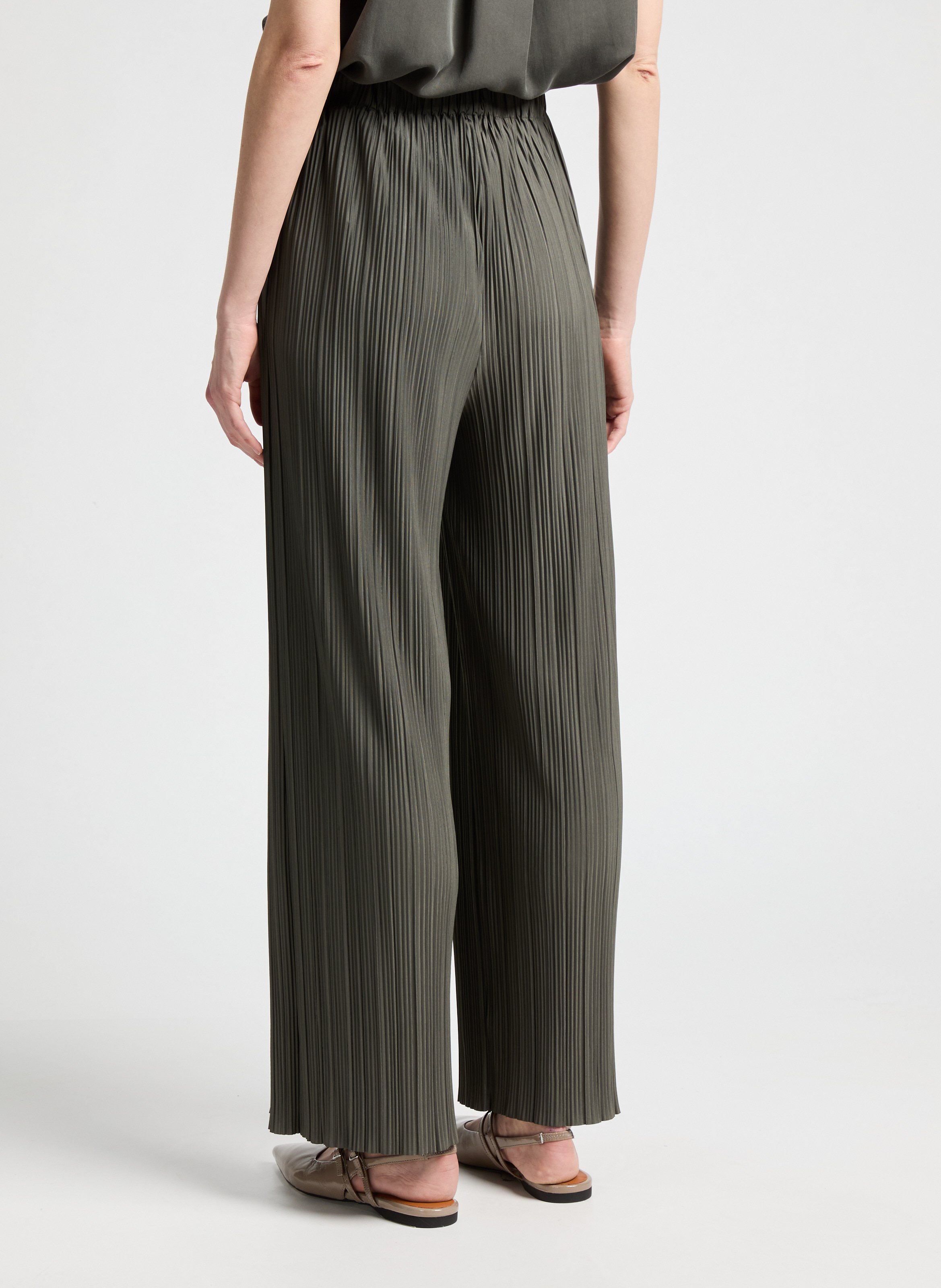 Pantalon fluide plissé Uma SAMSOE SAMSOE Marron