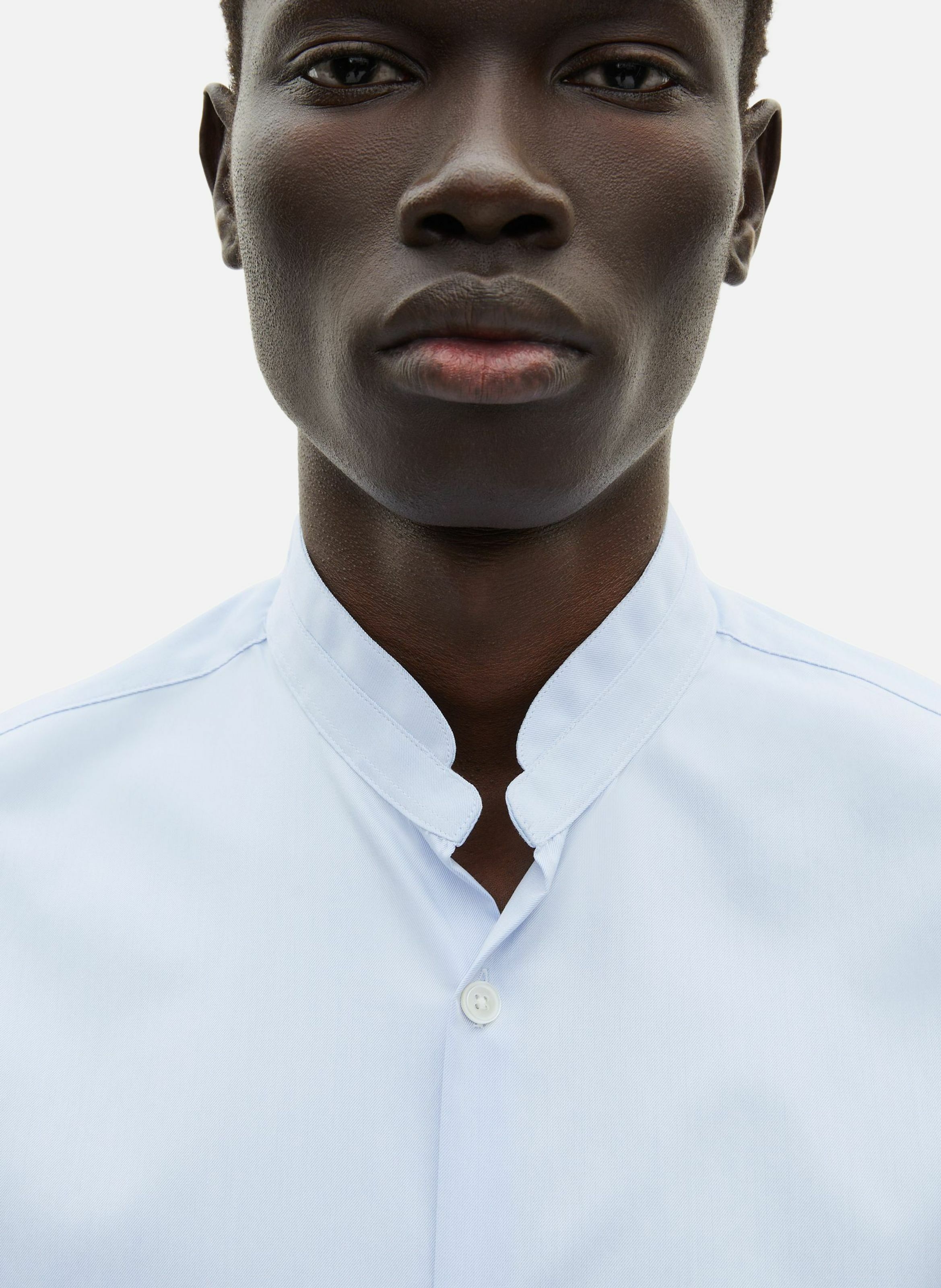 Chemise en coton col officier THE KOOPLES Bleu