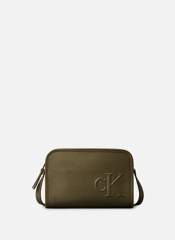 Faux leather shoulder bag Brown by CALVIN KLEIN CALVIN KLEIN Faux leather shoulder bag Brown