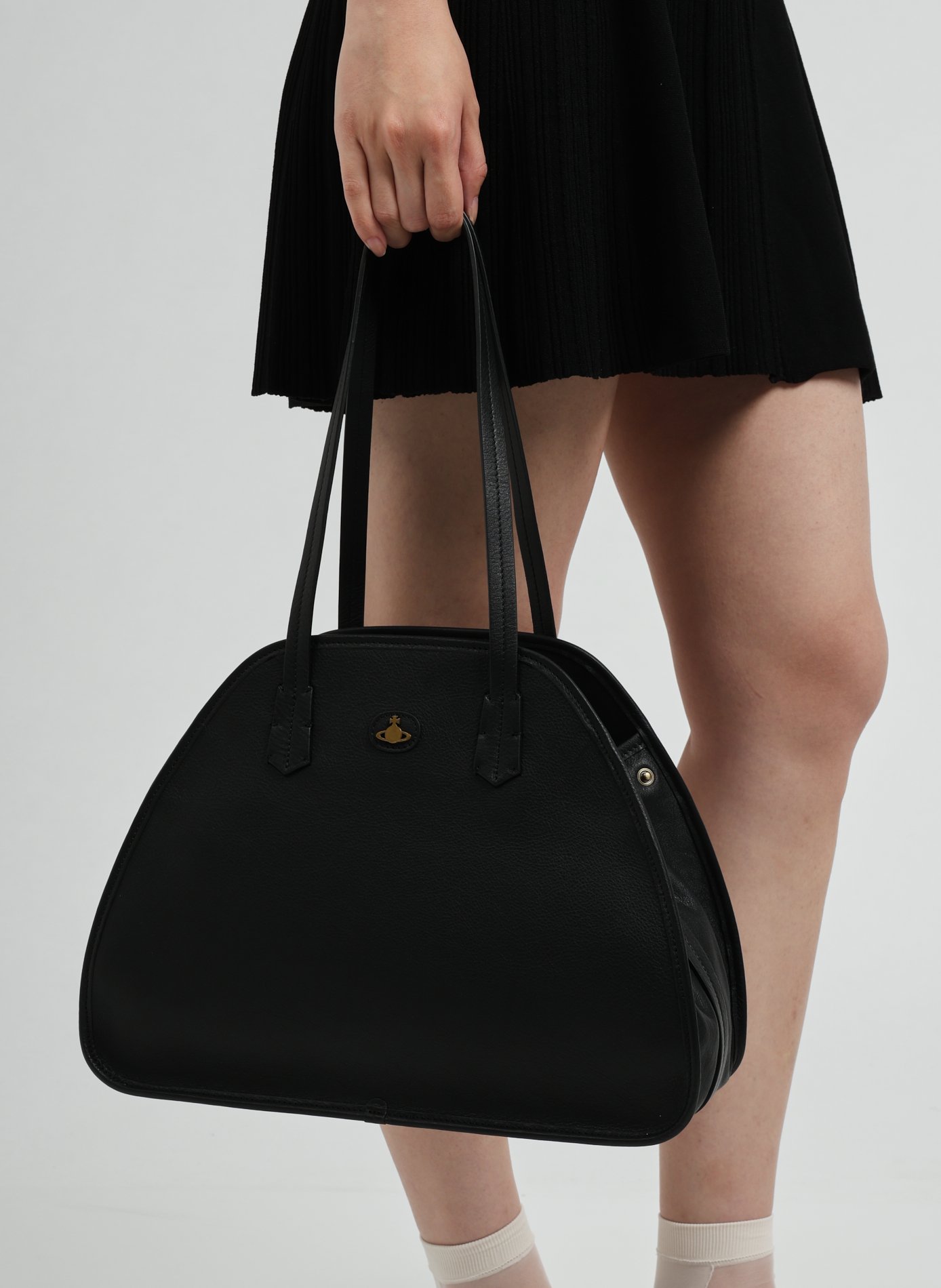 Sac à main Yasmina en cuir  VIVIENNE WESTWOOD Noir