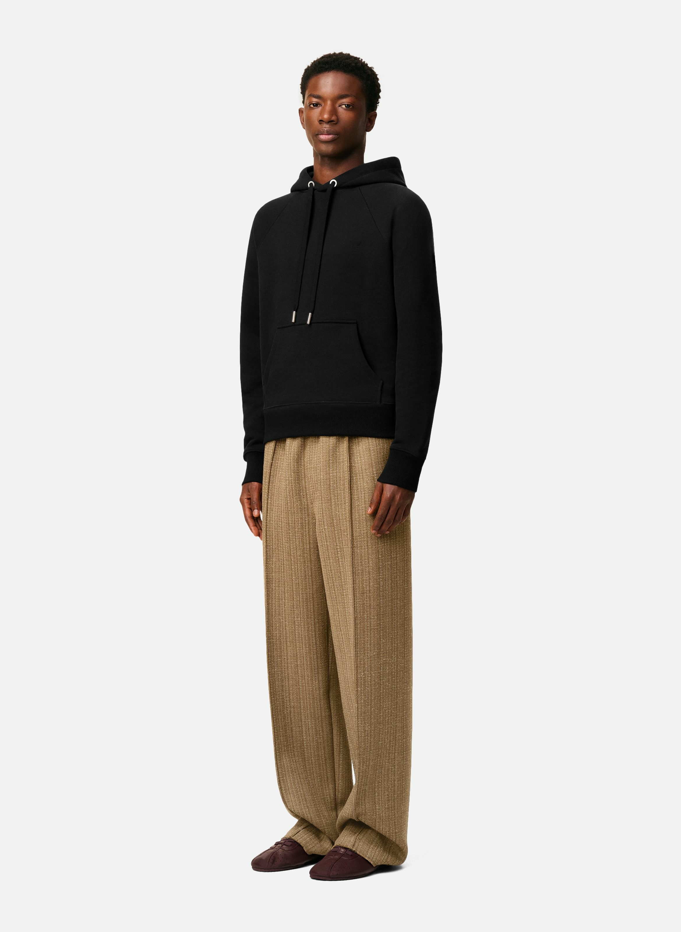 Hoodie ami de coeur en coton unisexe AMI PARIS Noir