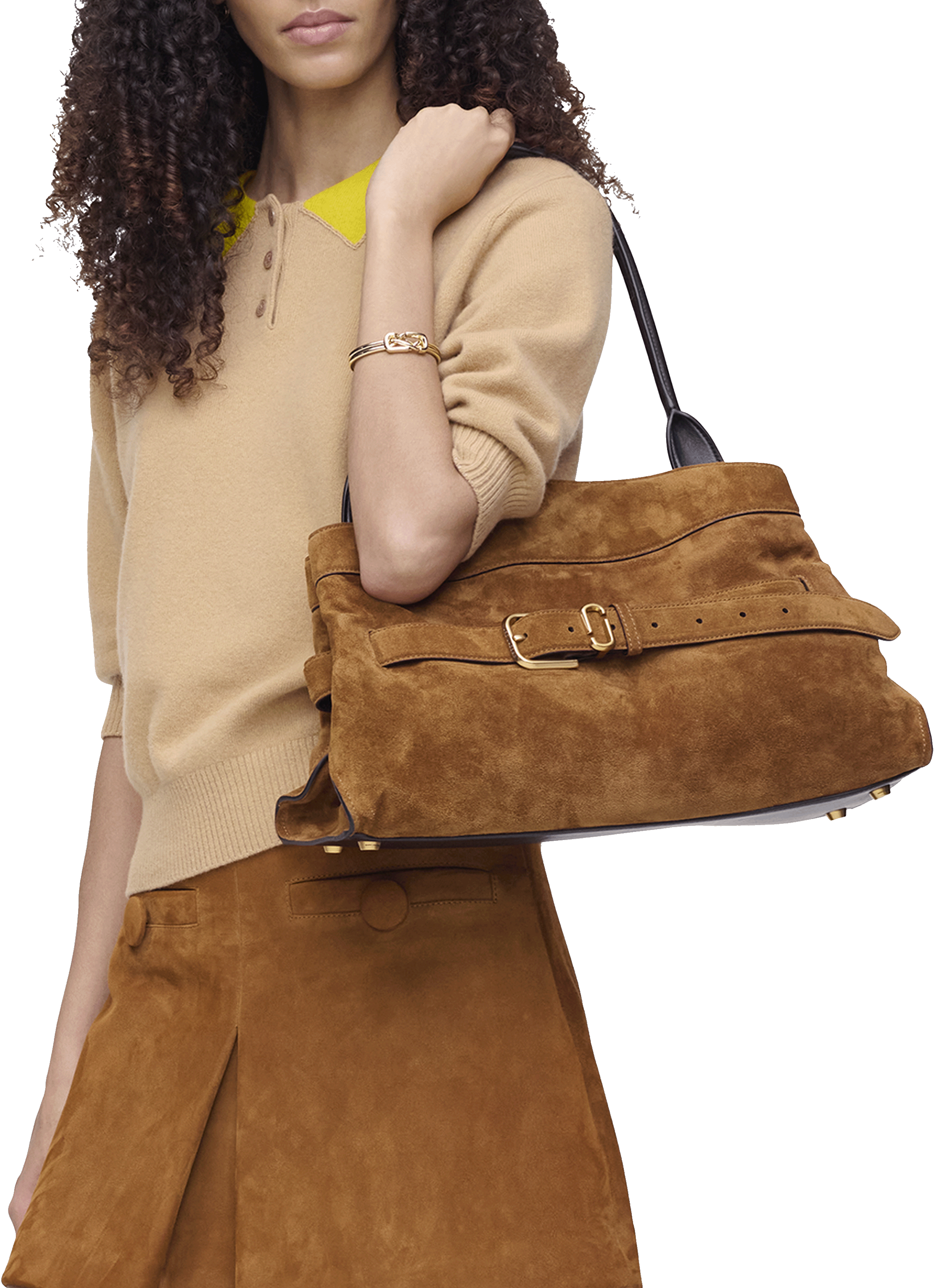 Bag The suede Dakota Satchel MARC JACOBS Brown
