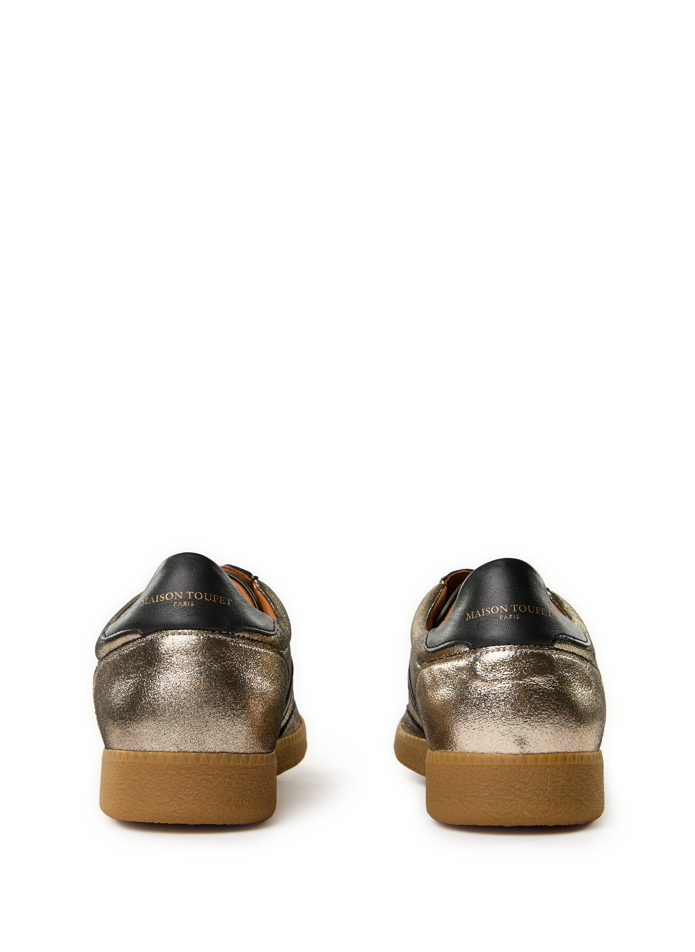 Baskets Solveig en cuir métallisé  MAISON TOUFET Doré