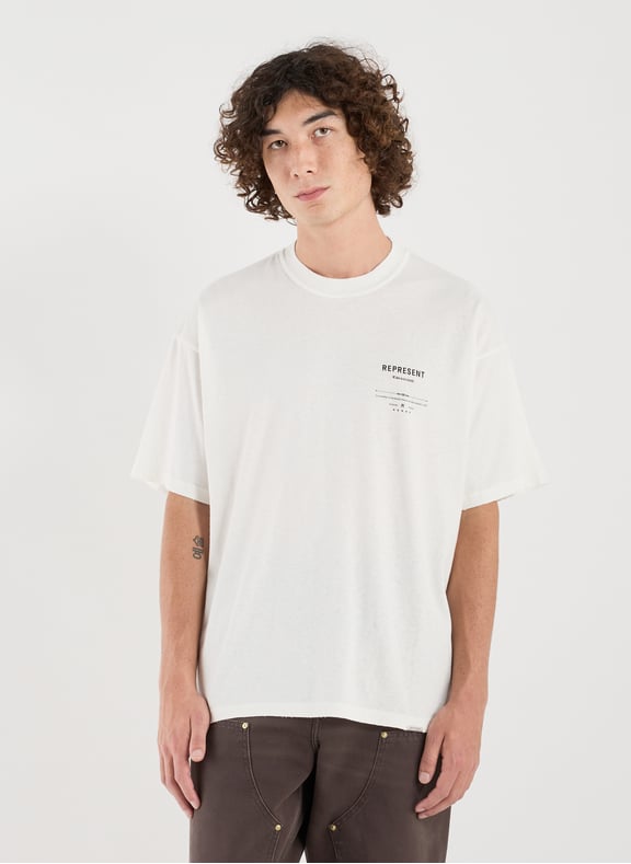 T-shirt ample en coton Blanc by REPRESENT REPRESENT T-shirt ample en coton Blanc
