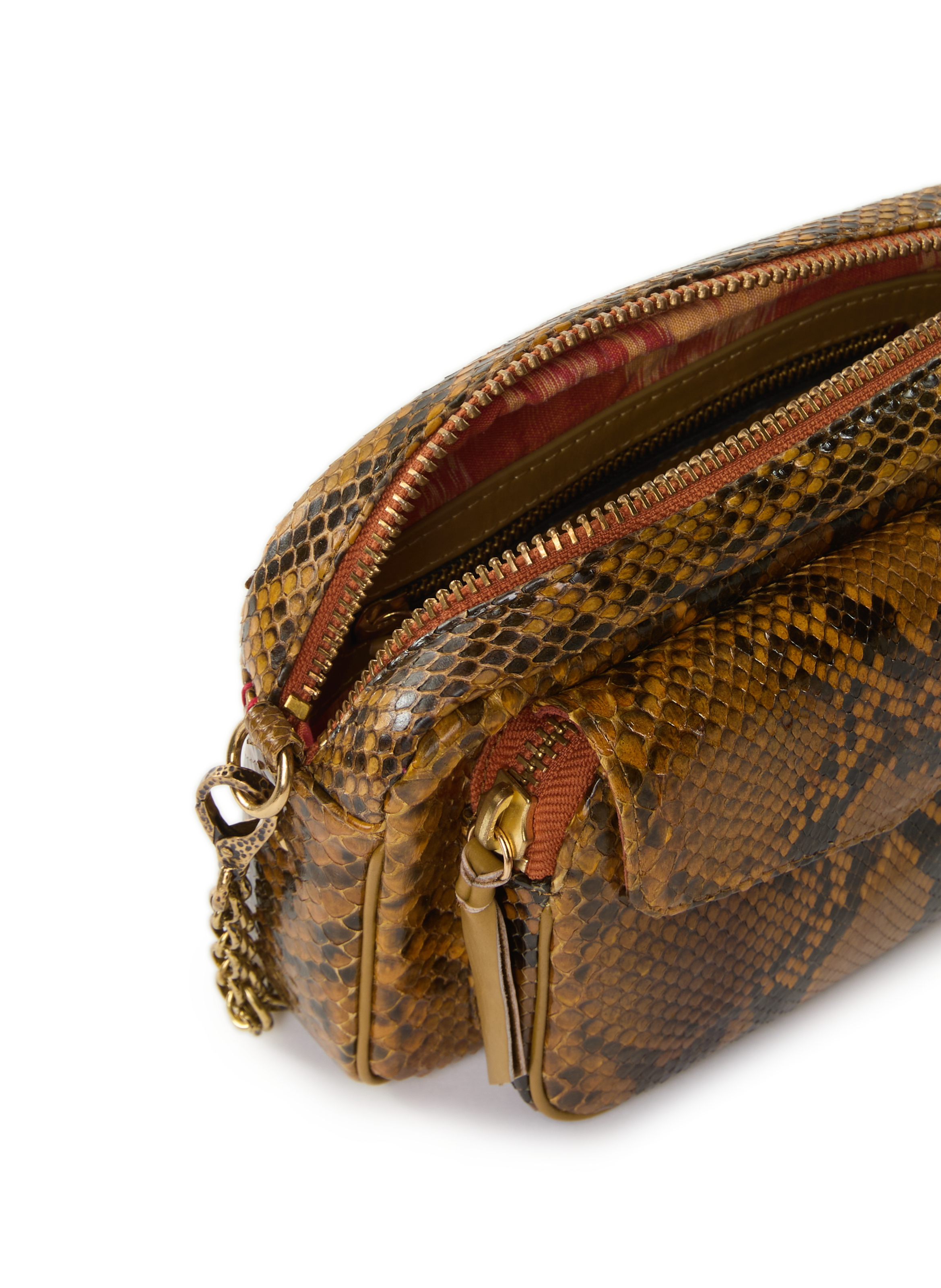 Sac à bandoulière Charly en cuir CLARIS VIROT Jaune