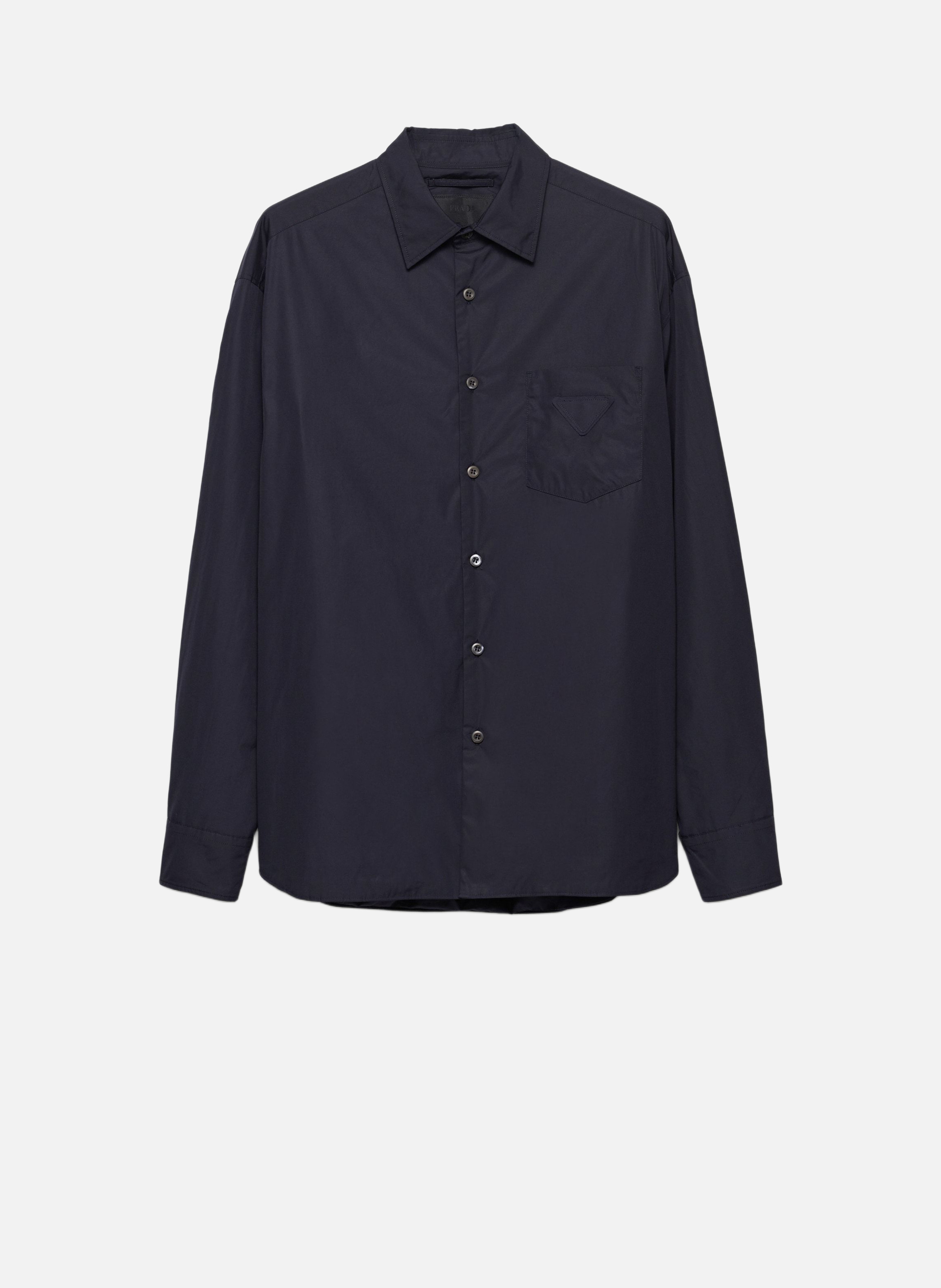 Chemise en coton PRADA Bleu