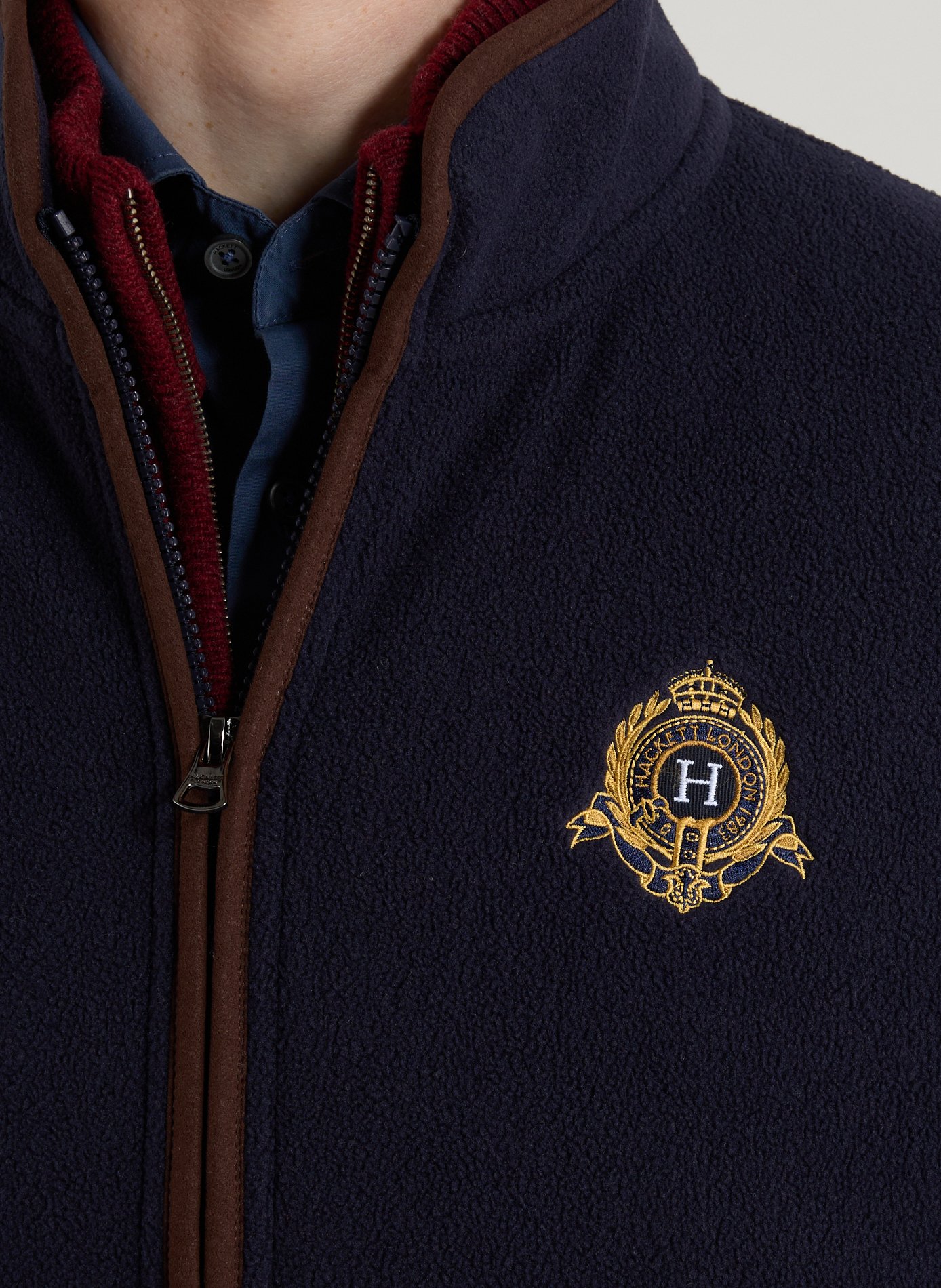 Fleece gilet HACKETT Blue