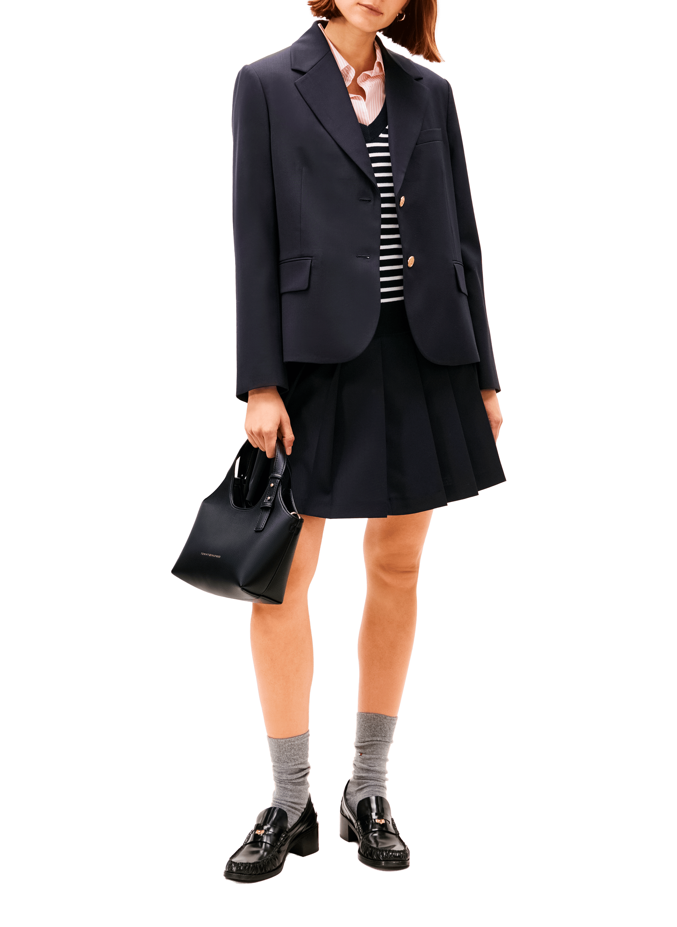 Shoulder bag with removable strap TOMMY HILFIGER Black