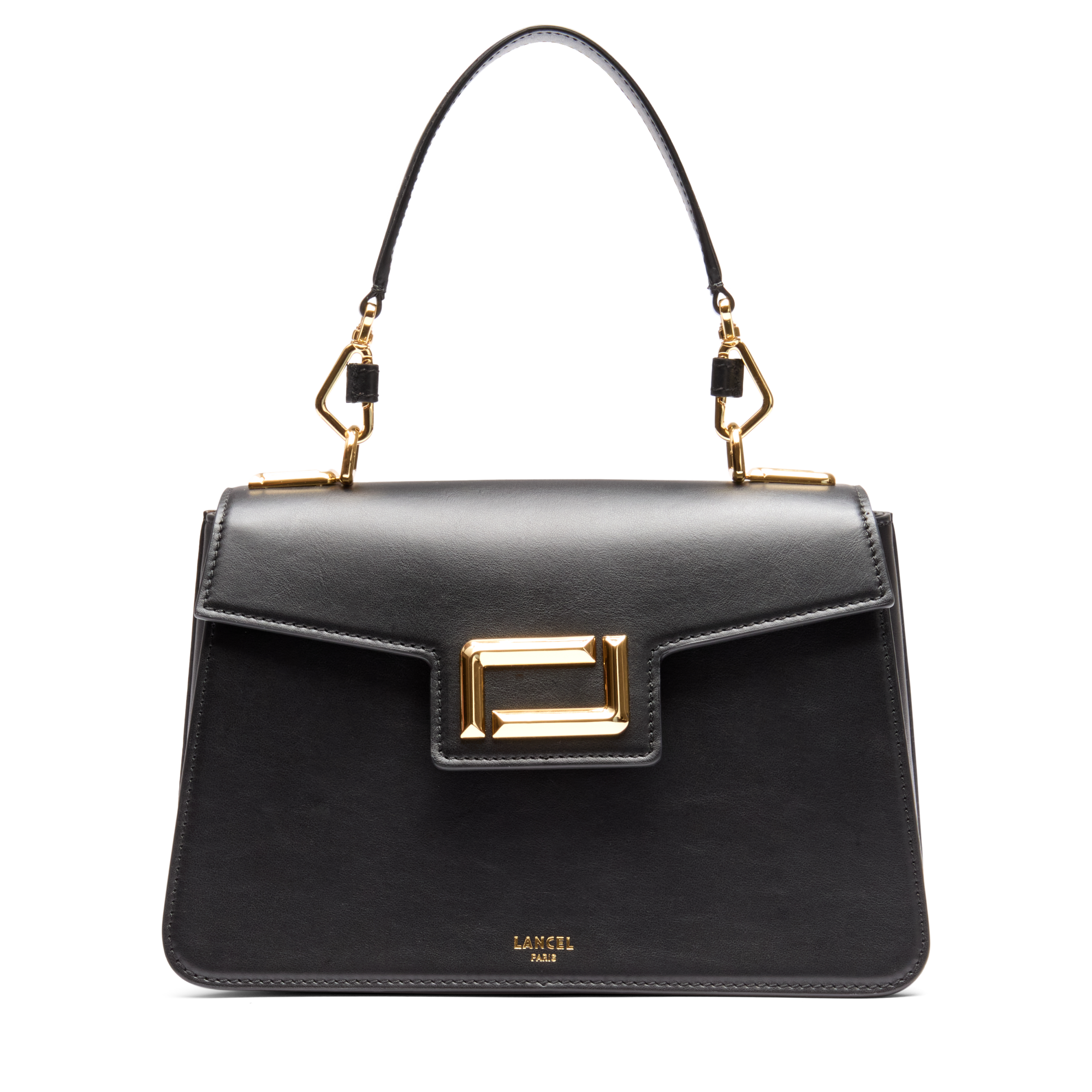 Sac porté main m angèle de lancel en cuir LANCEL Noir