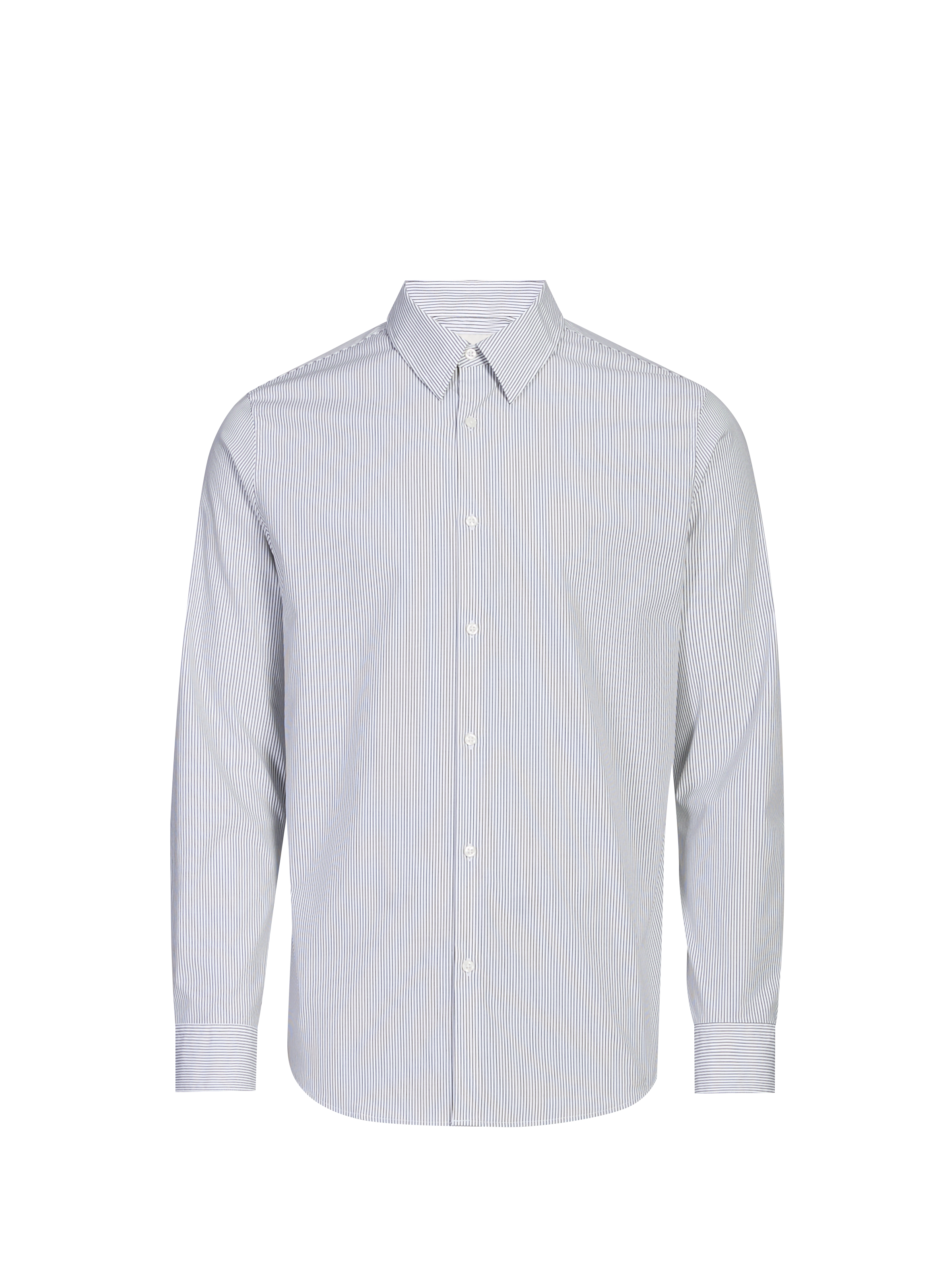 Chemise slim à rayures en coton CALVIN KLEIN Blanc