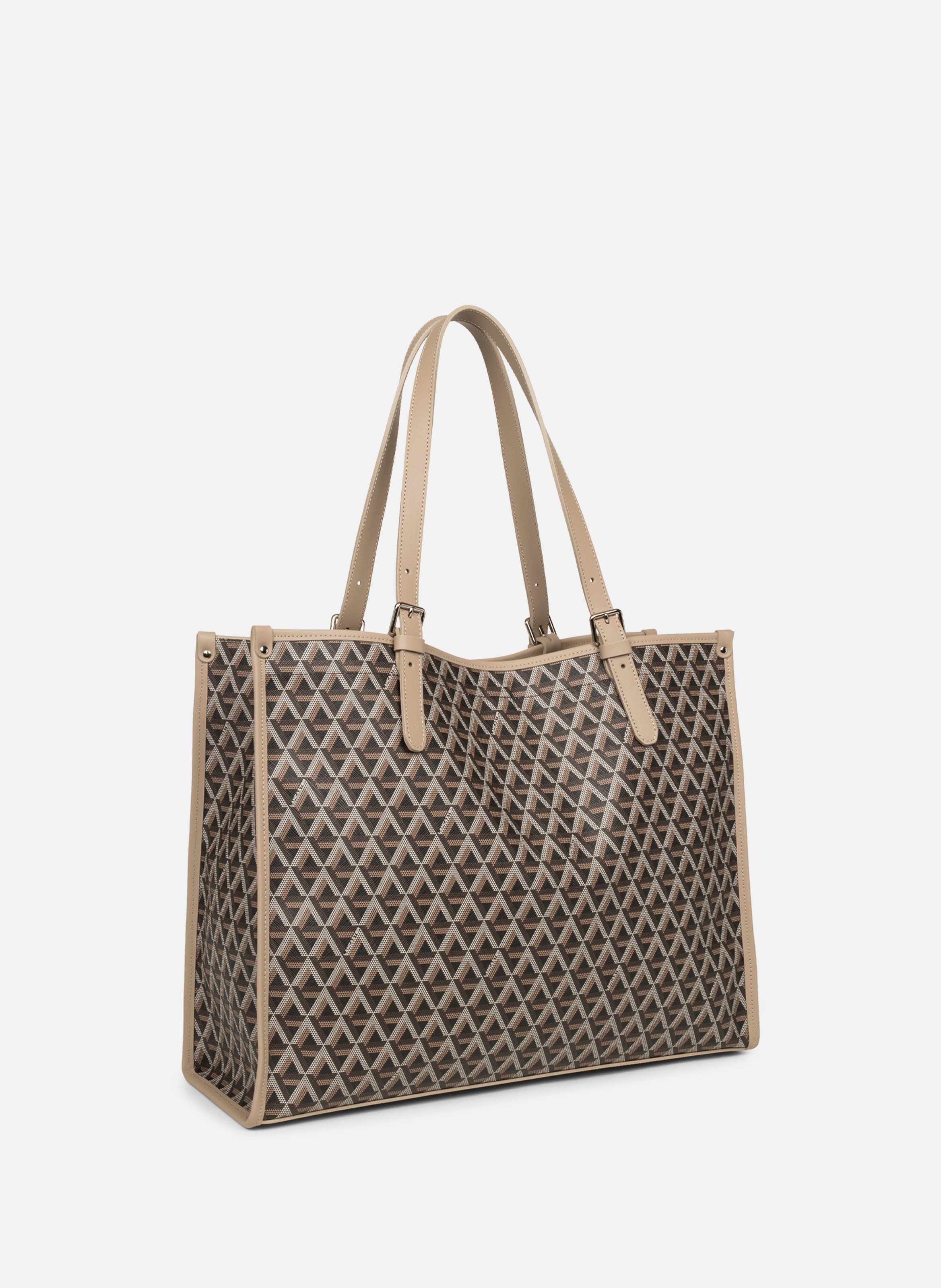 Grand sac cabas épaule - ikon LANCASTER Marron