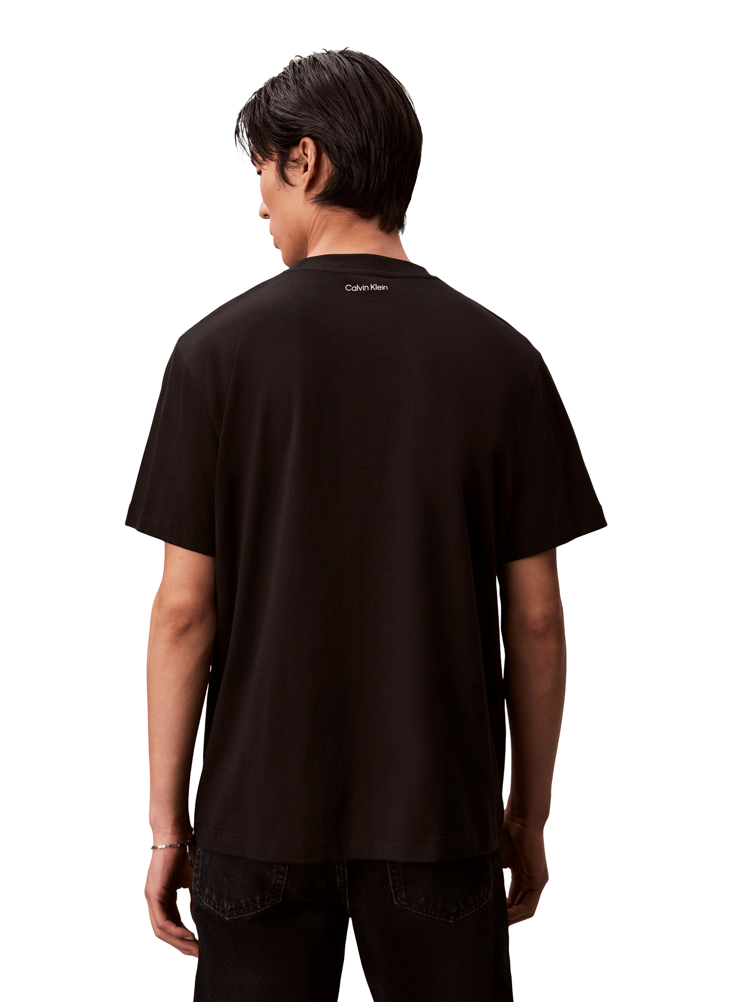 T-shirt à logo en coton  CALVIN KLEIN Noir