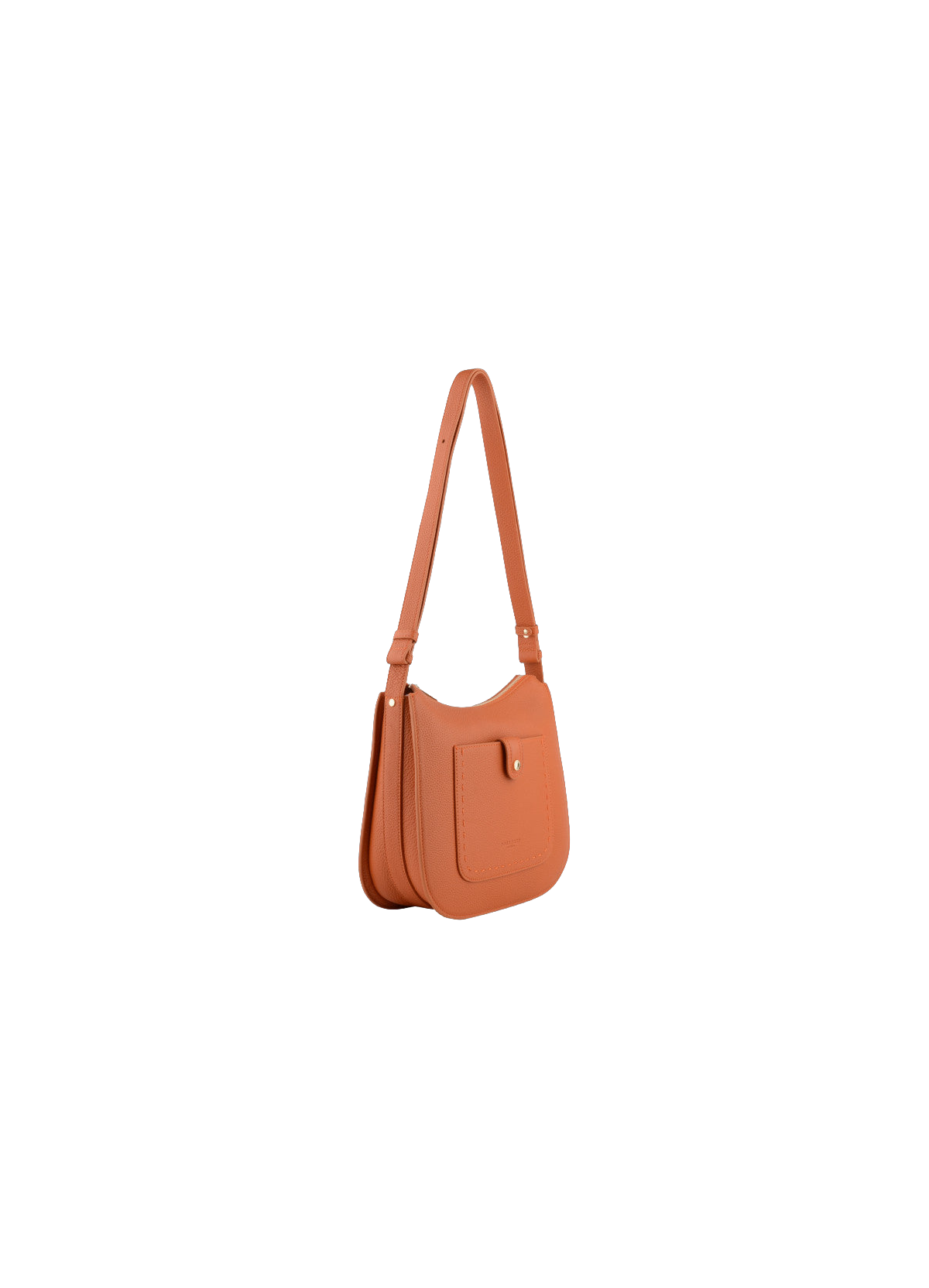 Bride Soft | Sac porté travers en cuir de vachette POURCHET Orange
