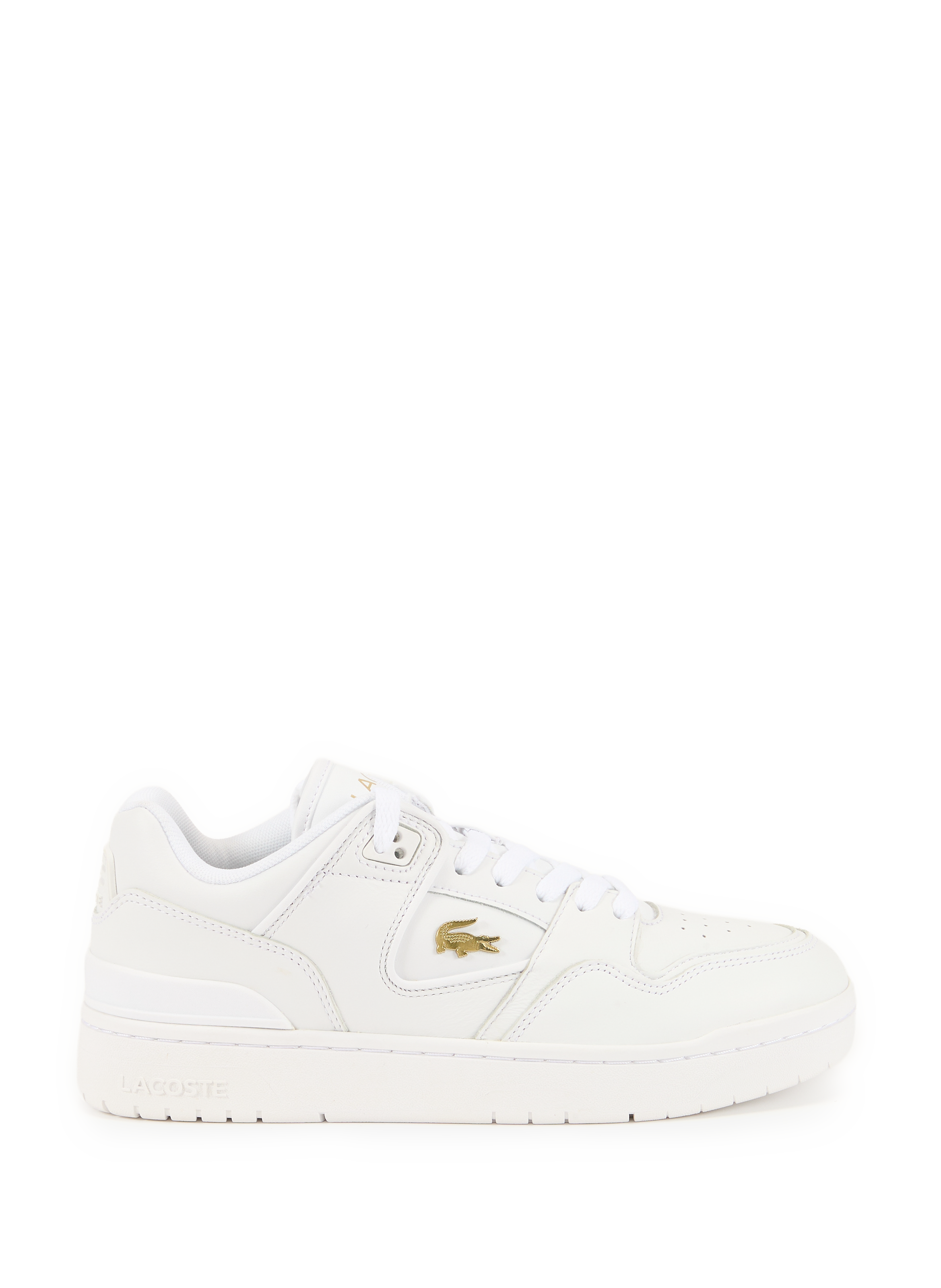 Baskets Courtcage en cuir LACOSTE Blanc