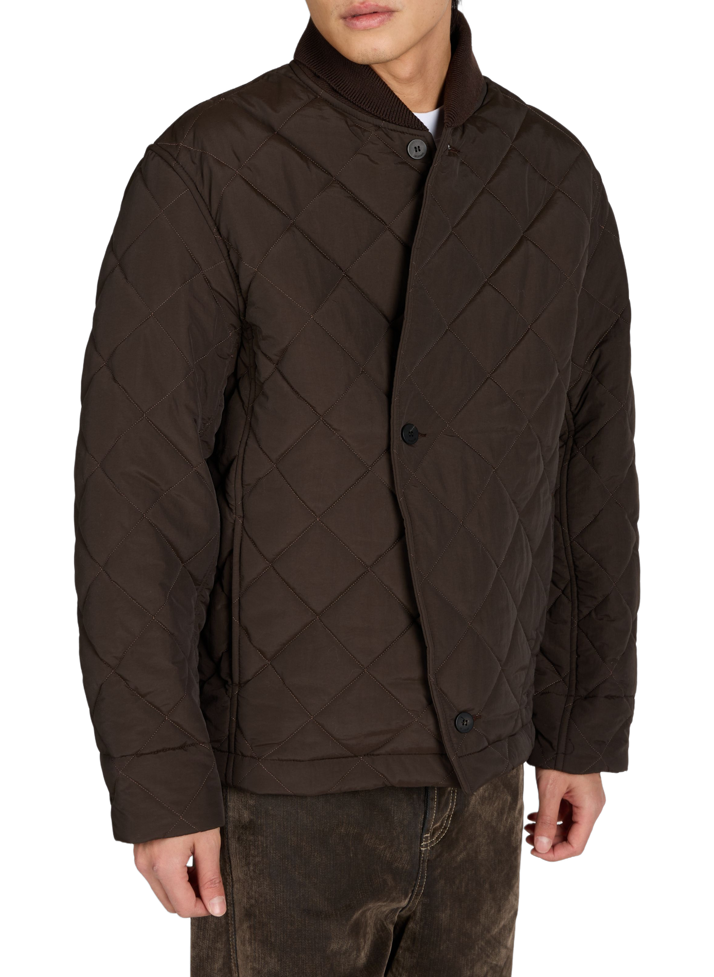 Bastide Quilted Straight Jacket JACQUEMUS Brown