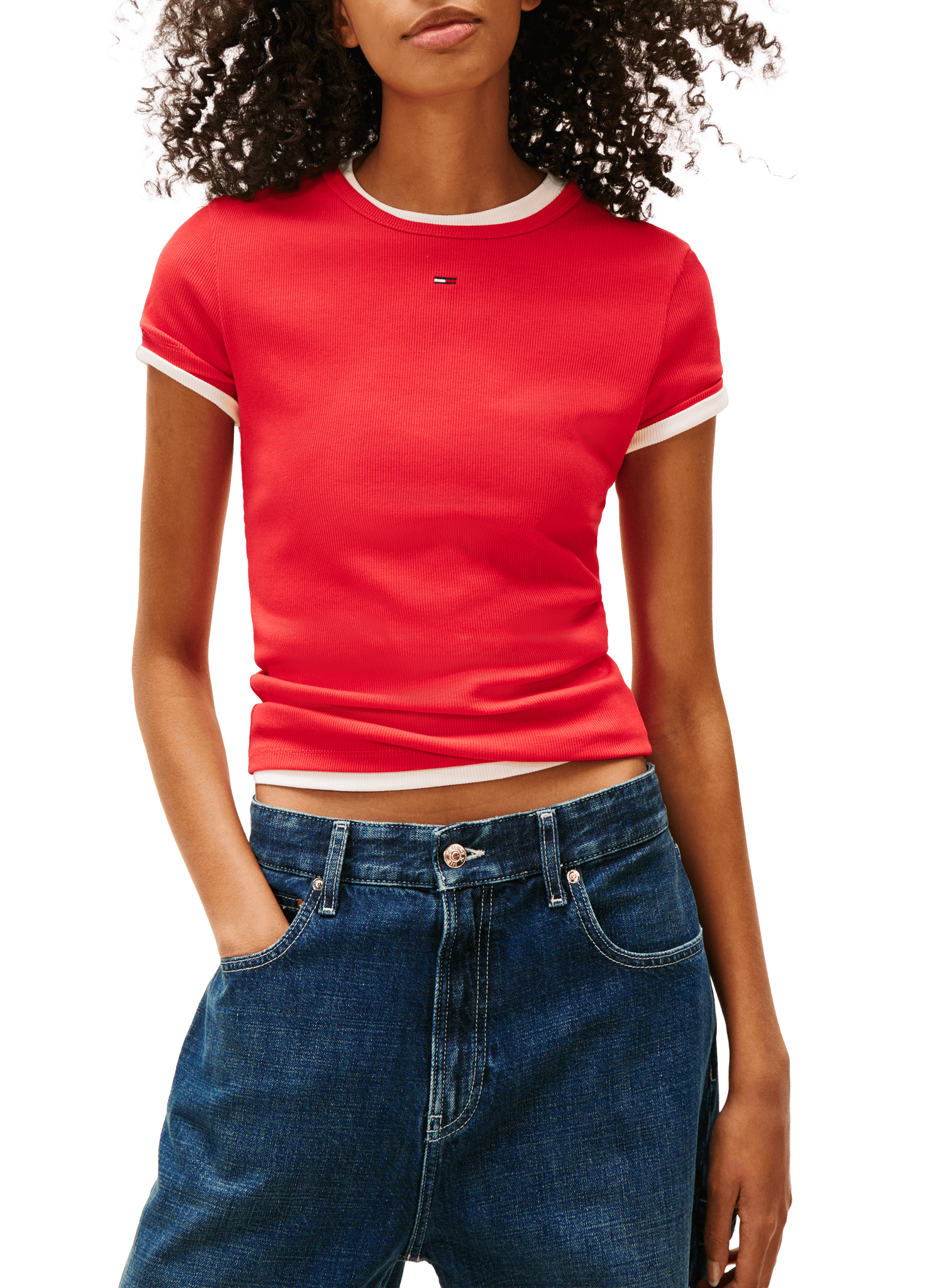  Logo T-shirt TOMMY HILFIGER Red