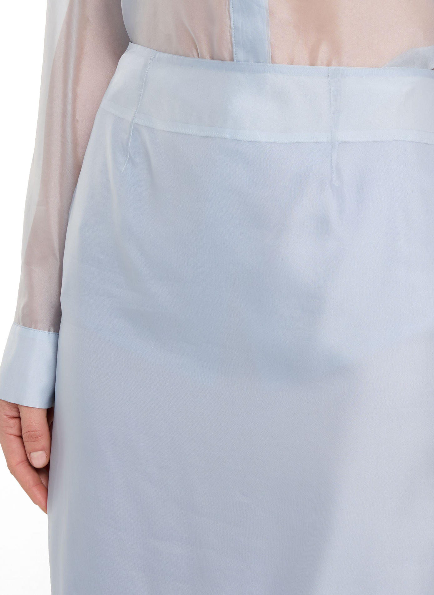 Midi transparent skirt by Wylo SAISON 1865 Blue