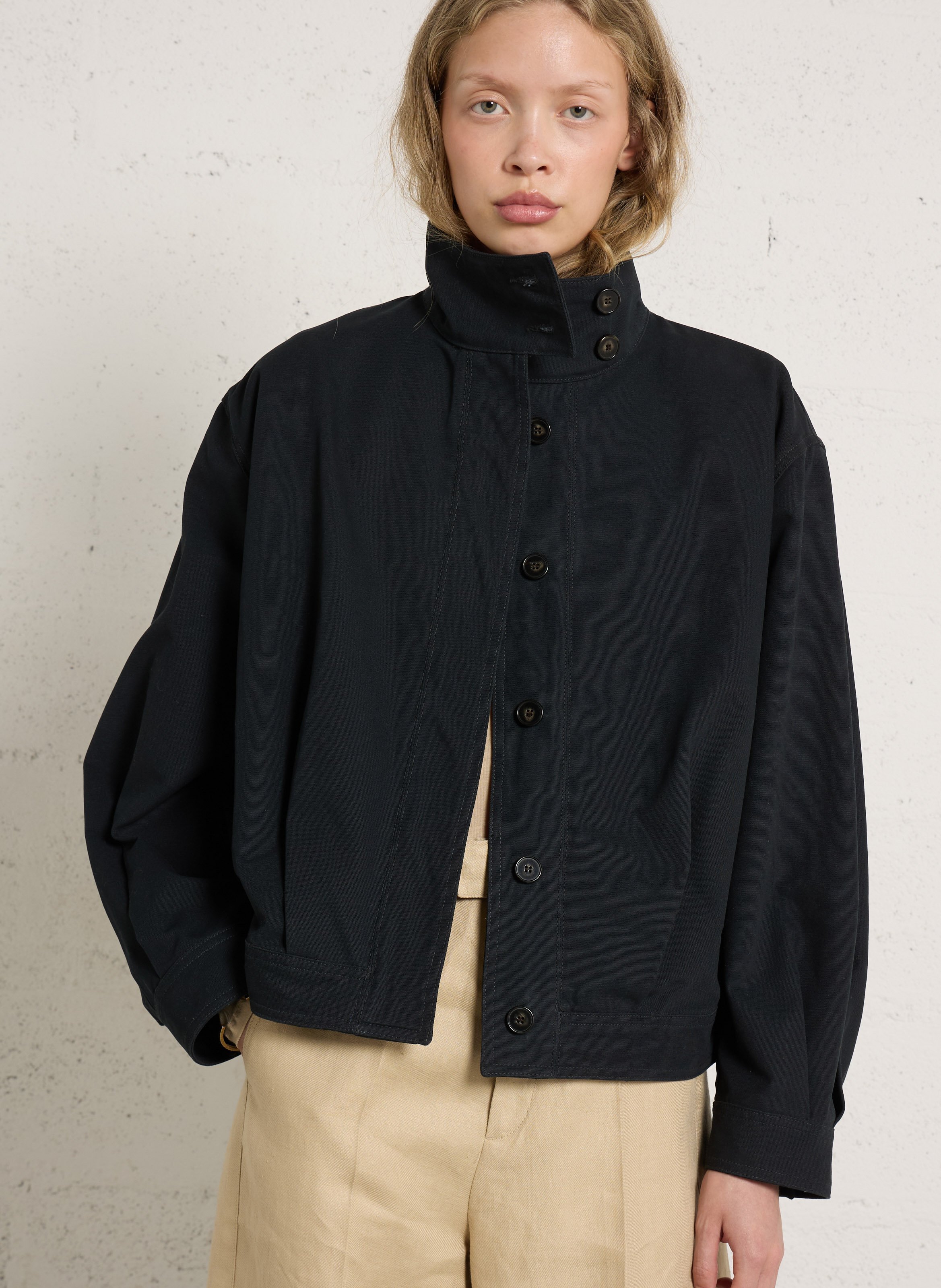 Veste oversize en coton imelda SOEUR Bleu