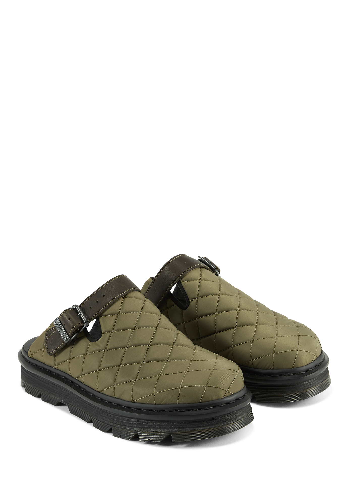 Calfskin Leather Mules DR. MARTENS Brown