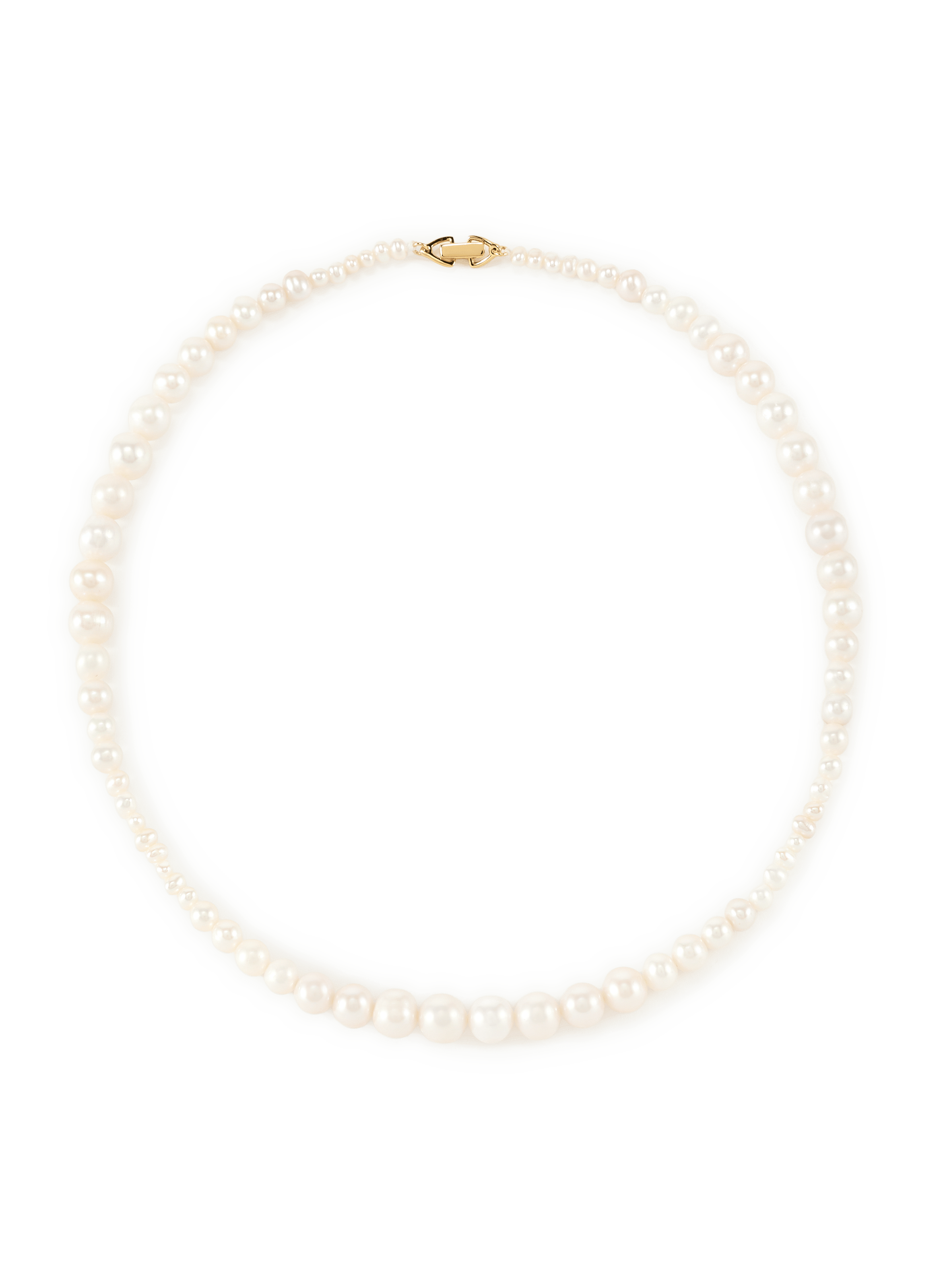 Collier de perles ras-de-cou Olga RAGBAG Blanc