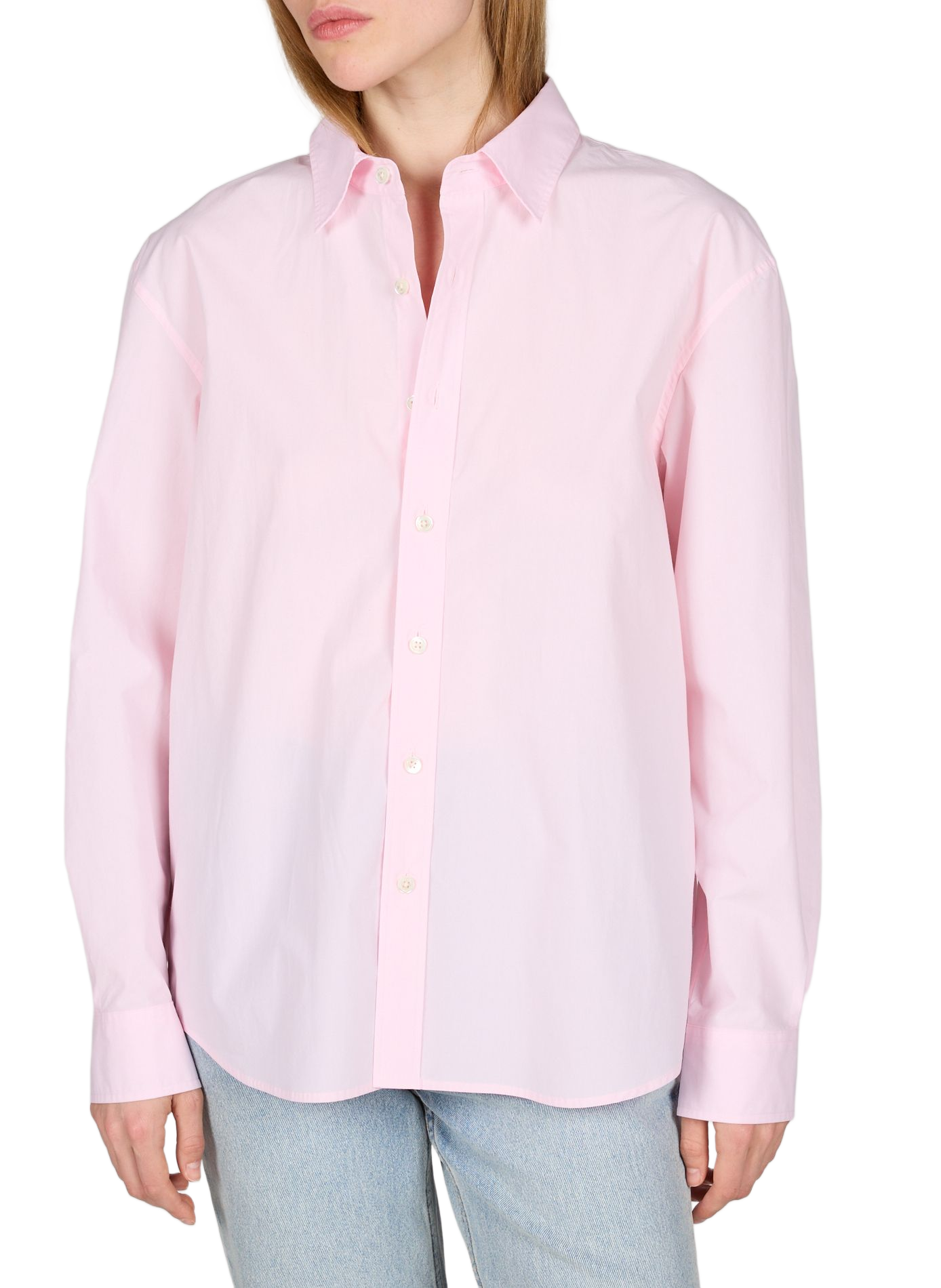 Solid button-down shirt DUNST Pink