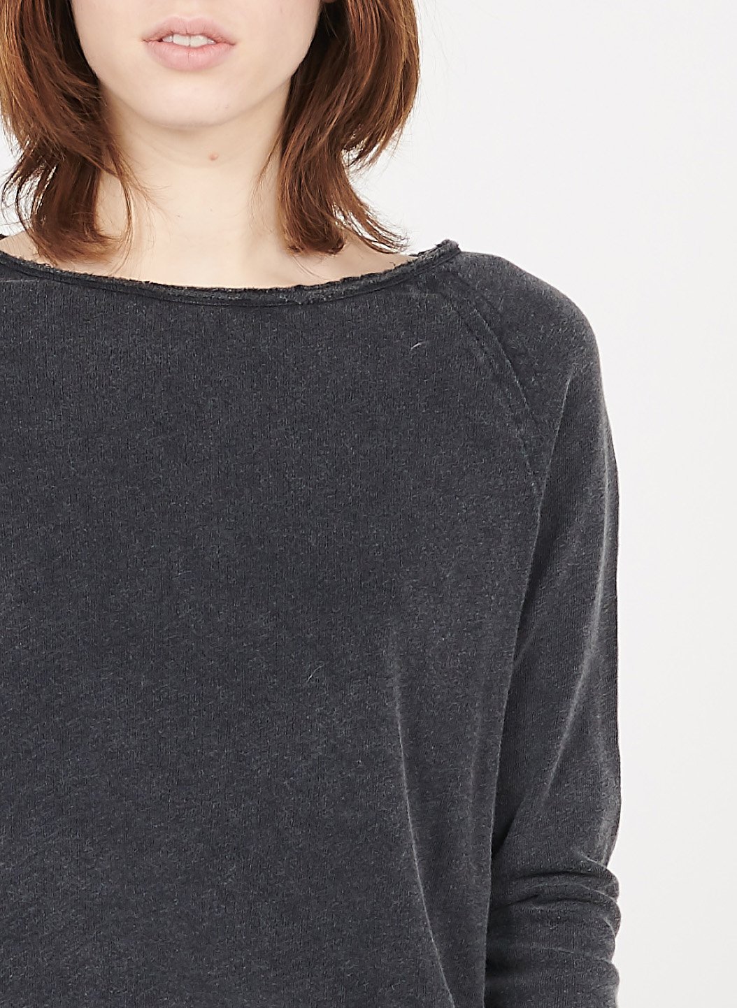 Tee-shirt droit col rond en coton sonoma AMERICAN VINTAGE Noir