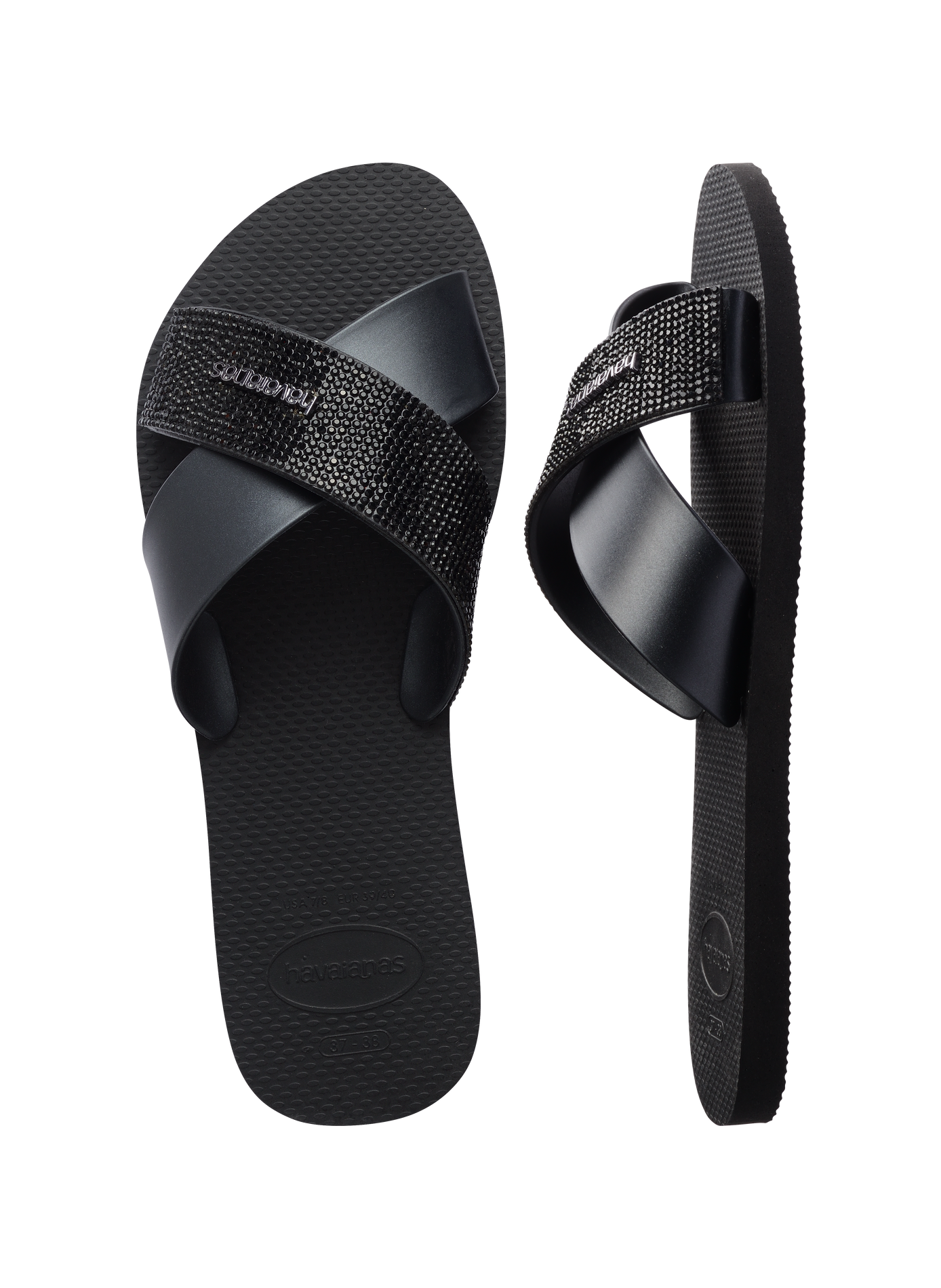Flat Mules Aqua Glow HAVAIANAS Black