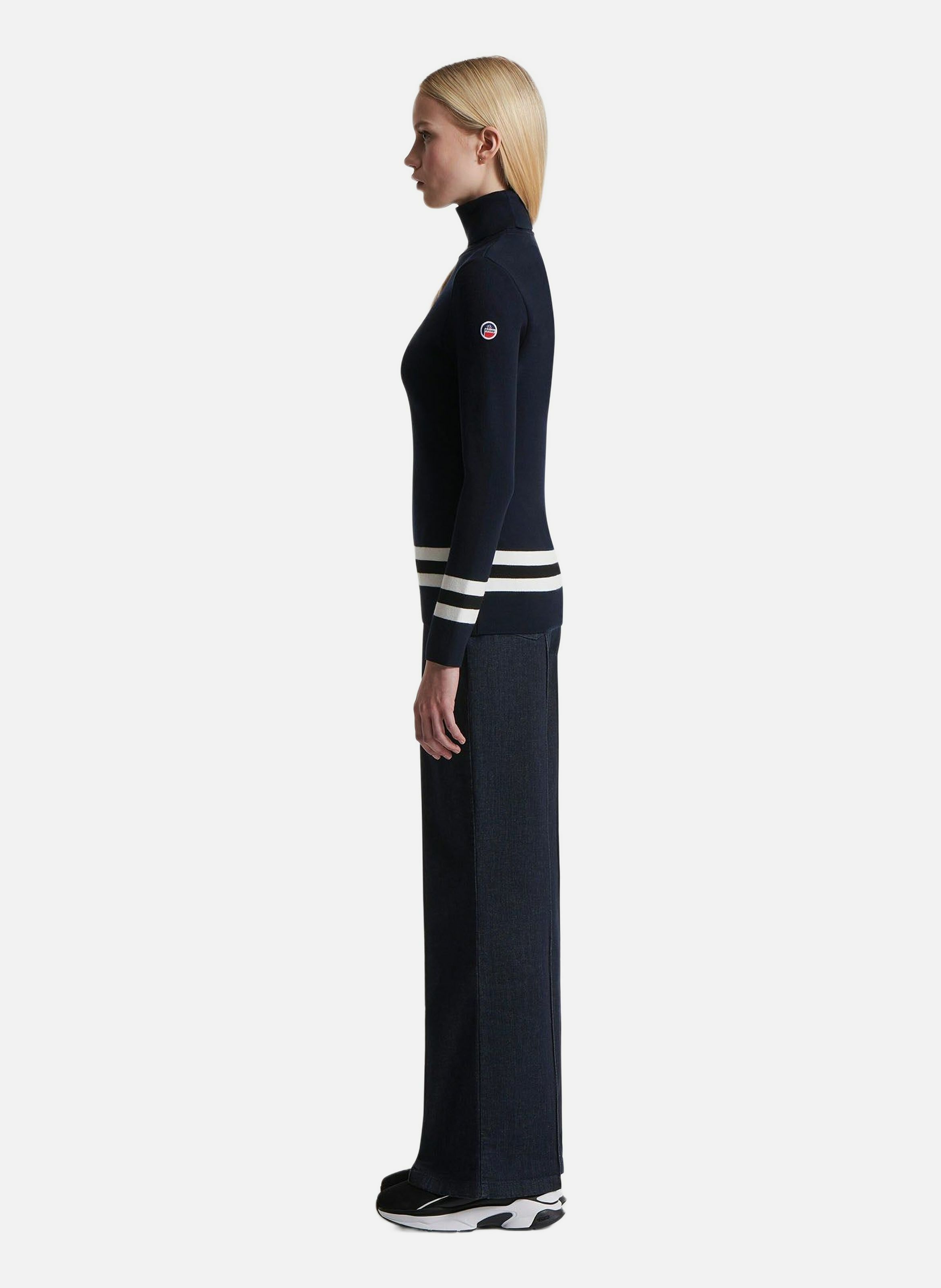 Judith fitted turtleneck sweater FUSALP Blue