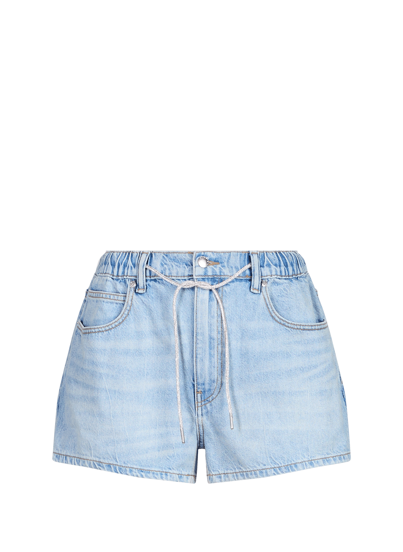 Korte marathon met metallic details in katoen ALEXANDER WANG Blauw