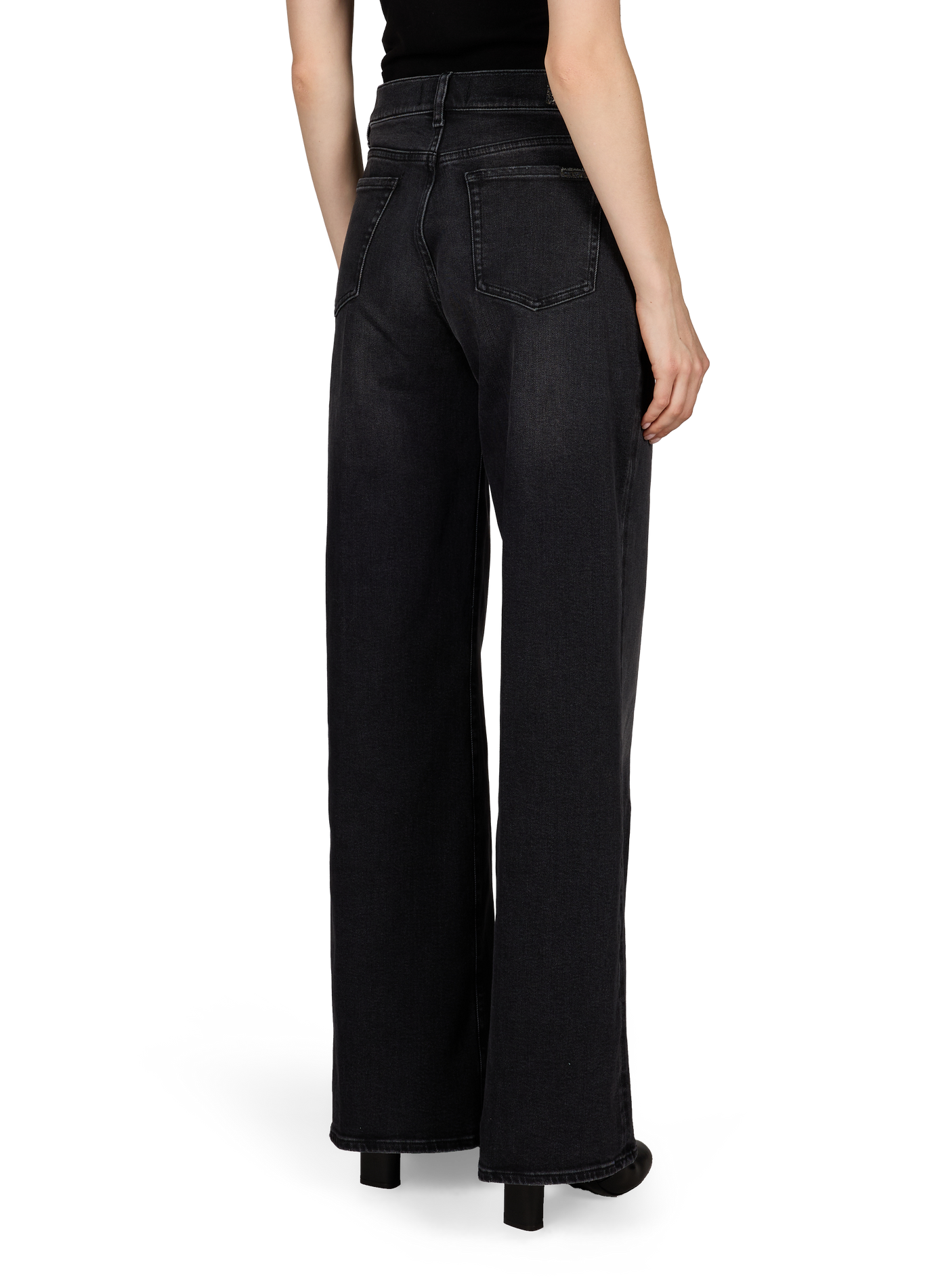 Jean large 7 FOR ALL MANKIND Noir
