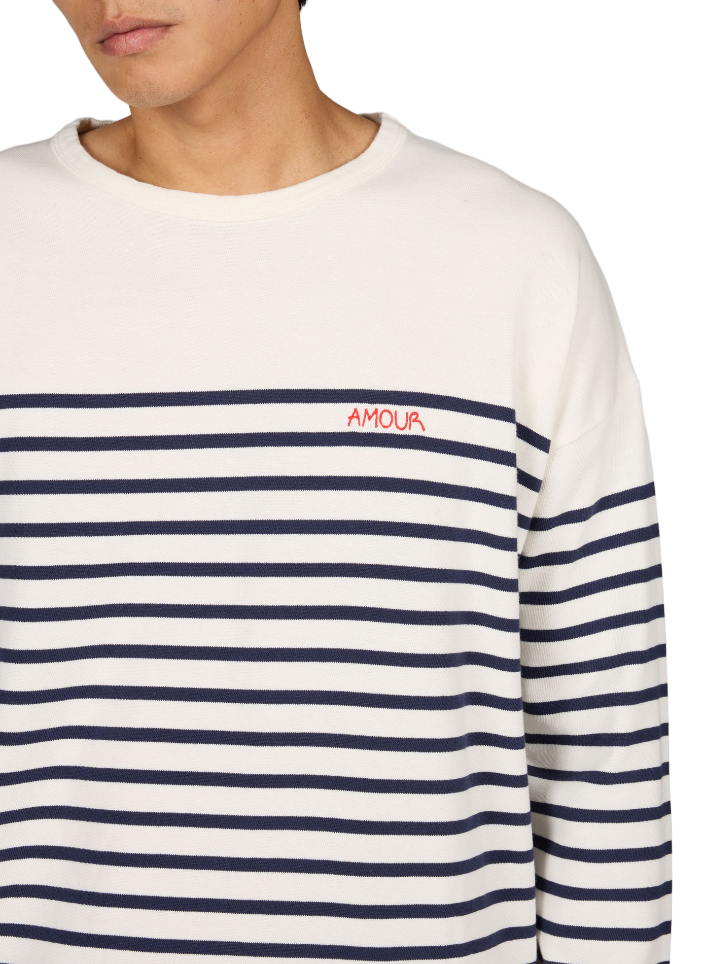 Striped straight t-shirt MAISON LABICHE White